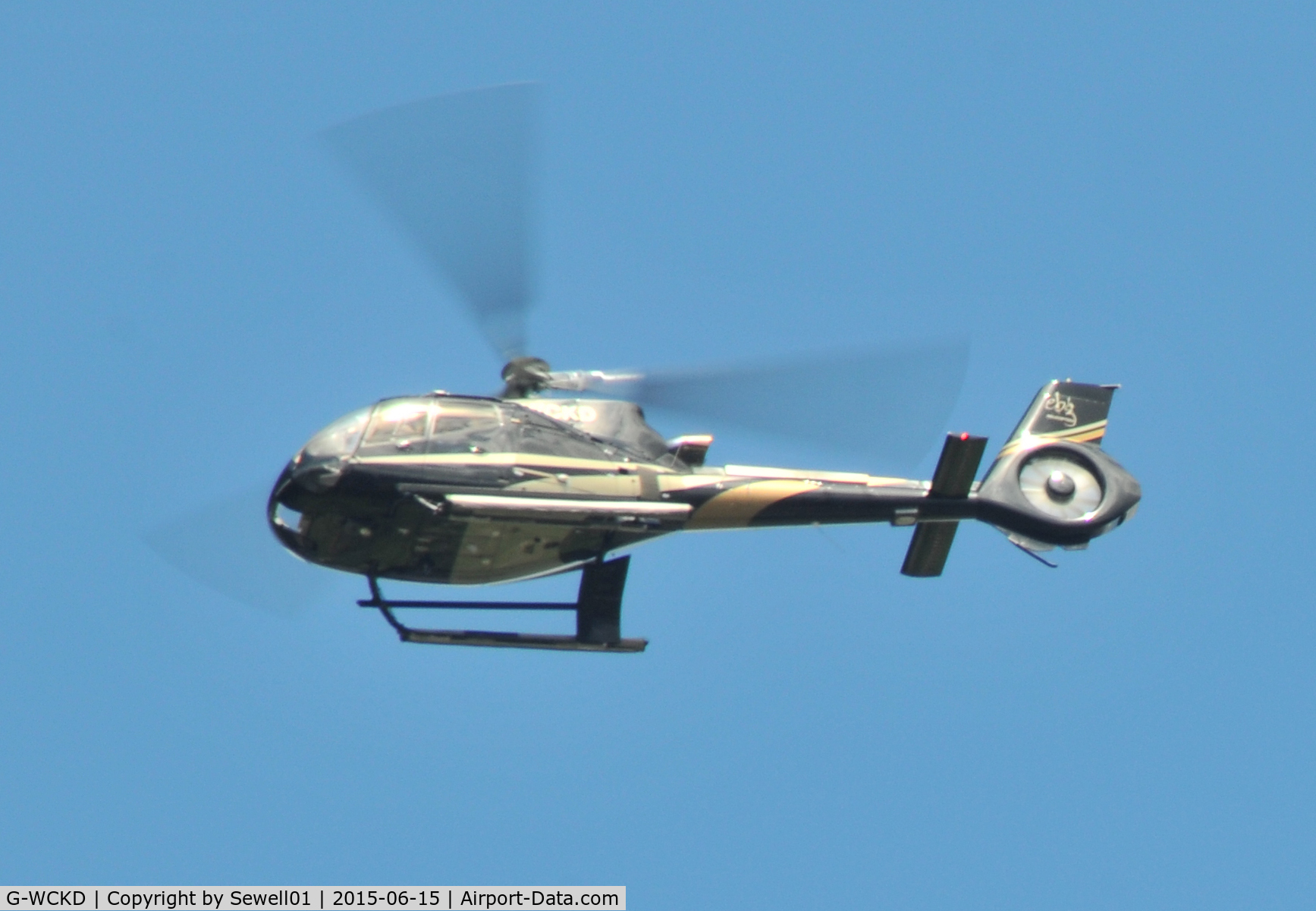 G-WCKD, 2009 Eurocopter EC-130B-4 (AS-350B-4) C/N 4746, Overhead Walton-on-Thames