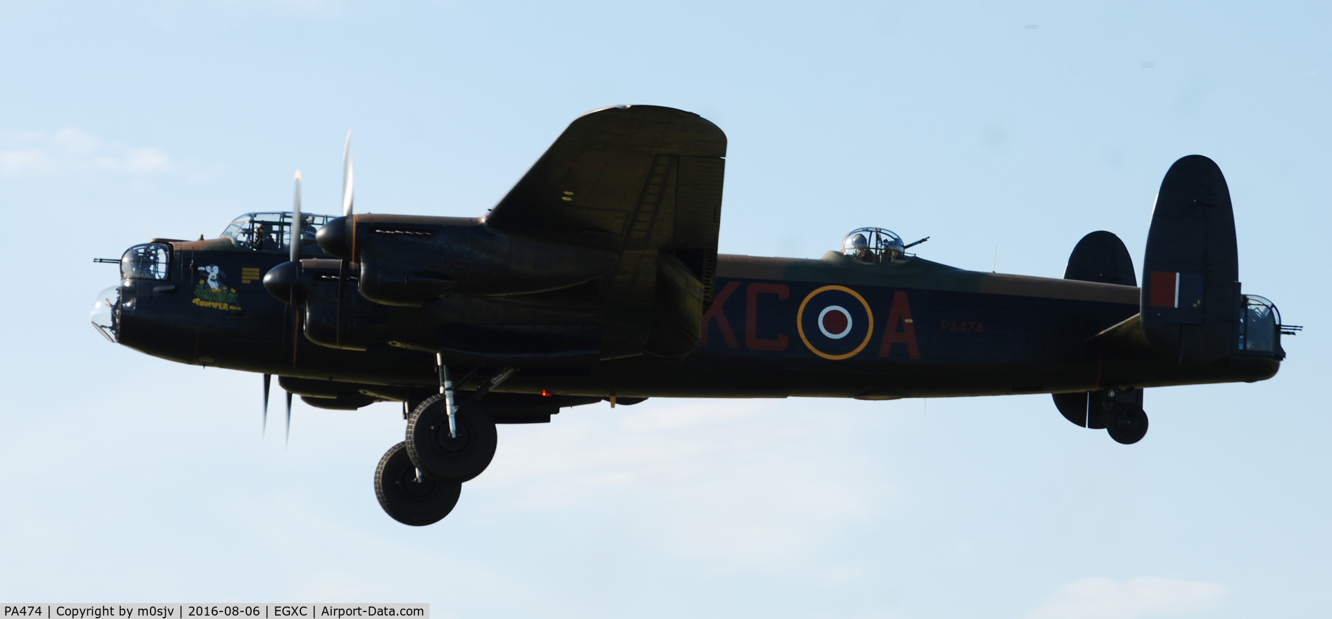 PA474, 1945 Avro 683 Lancaster B1 C/N VACH0052/D2973, Thumper on Finals at Coningsby