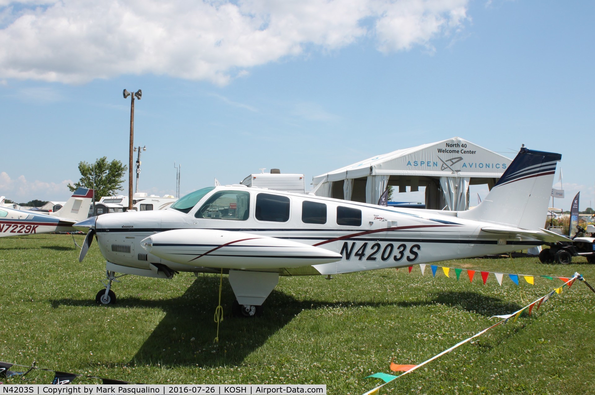 N4203S, 1976 Beech A36 Bonanza 36 C/N E-958, Beech A36