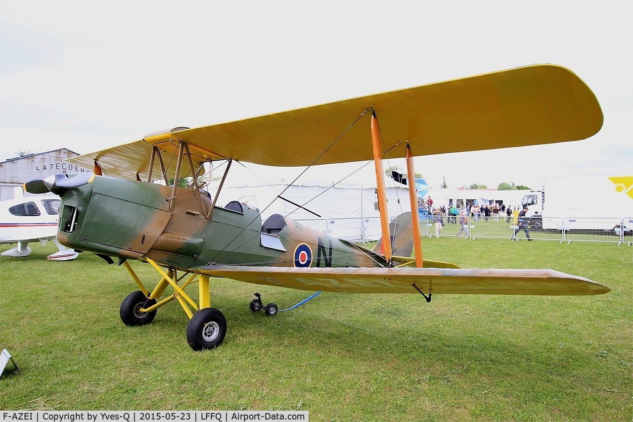 F-AZEI, 1941 De Havilland DH-82A Tiger Moth II C/N 84882, De Havilland DH-82A Tiger Moth II, Static display, La Ferté-Alais Airfield (LFFQ) Air Show 2015