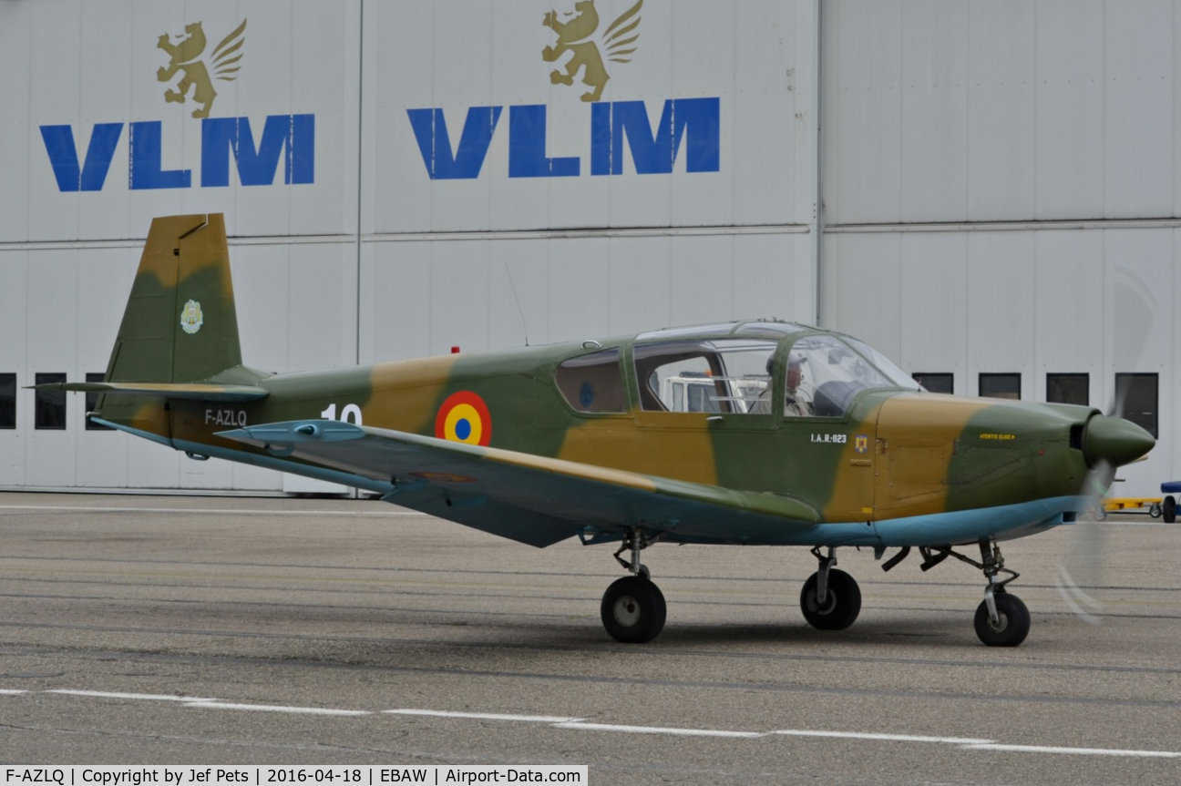 F-AZLQ, 1975 IAR IAR-823 C/N 10, At Antwerp Airport.