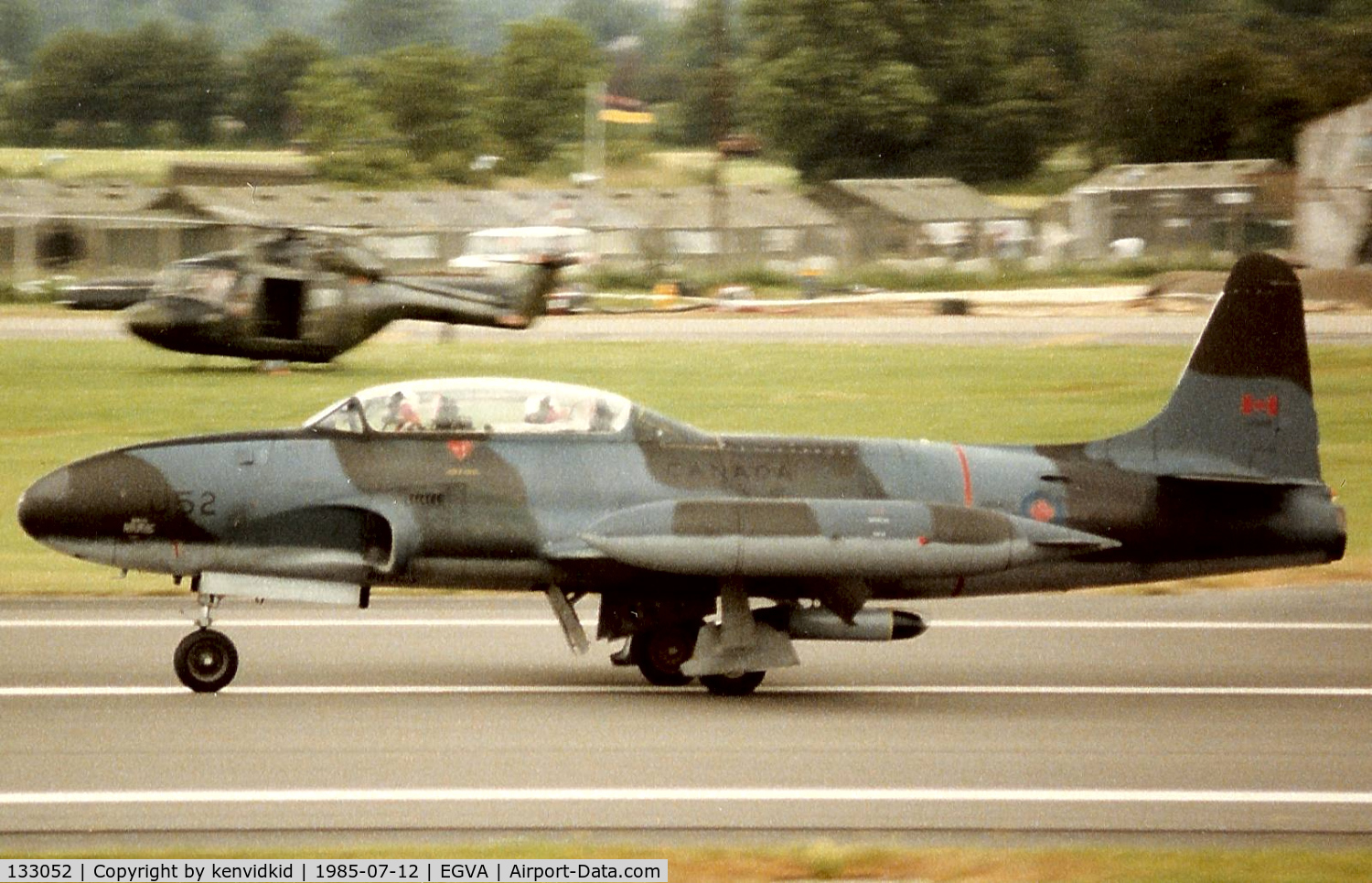 133052, Canadair CT-133 Silver Star C/N T33-052, Royal Canadian Air Force arriving at IAT.