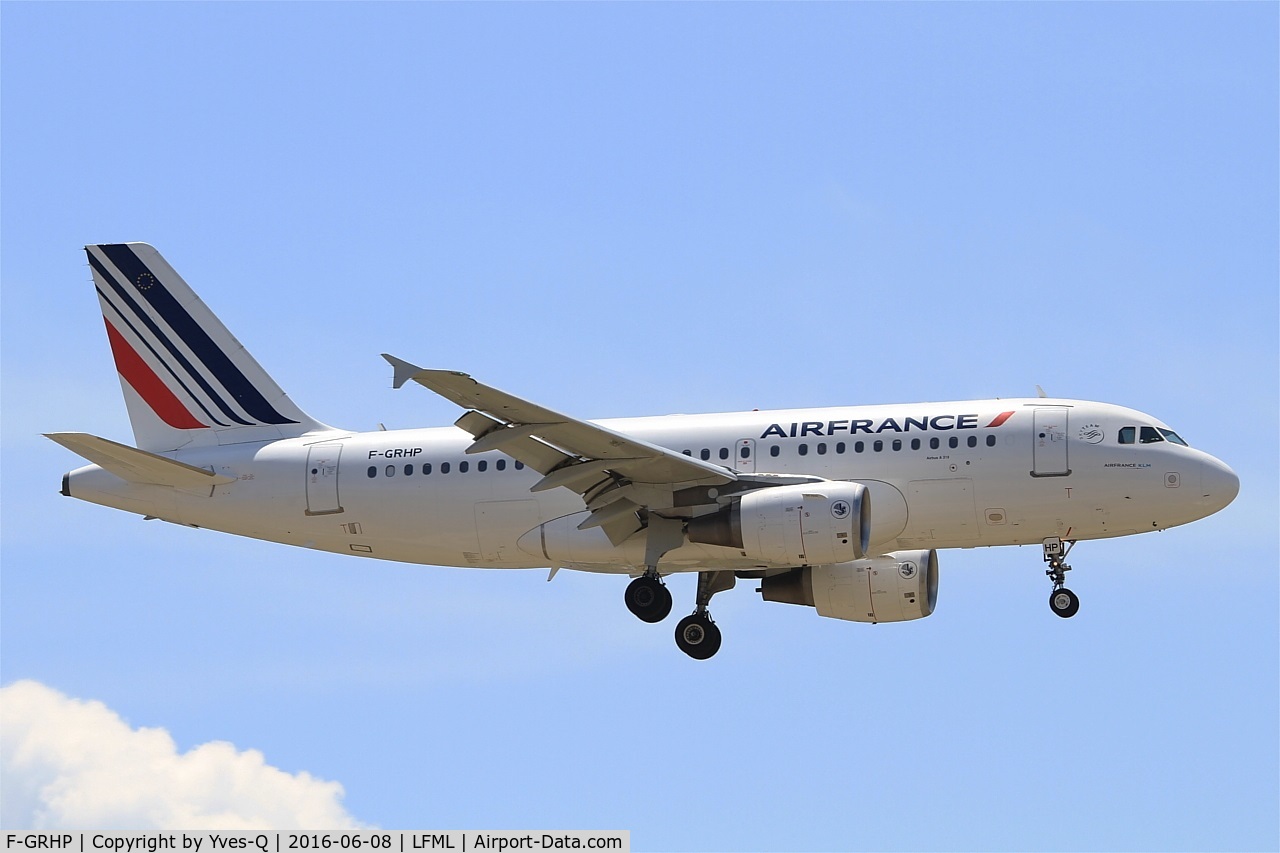 F-GRHP, 2000 Airbus A319-111 C/N 1344, Airbus A319-111, Short approach Rwy 31R, Marseille-Provence Airport (LFML-MRS)