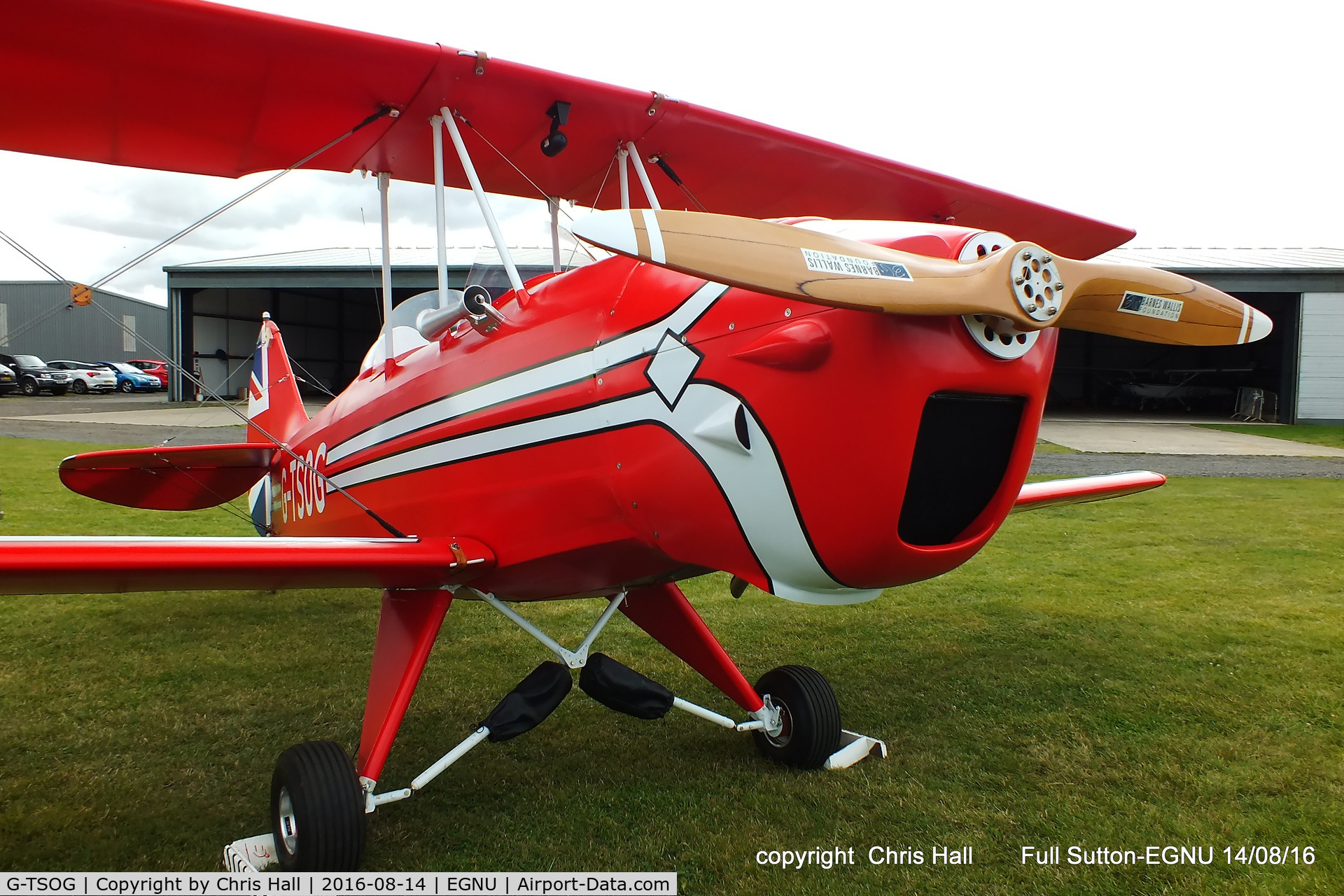 G-TSOG, 2014 TLAC Sherwood Ranger ST C/N LAA 237A-15239, at the LAA Vale of York Strut fly-in, Full Sutton