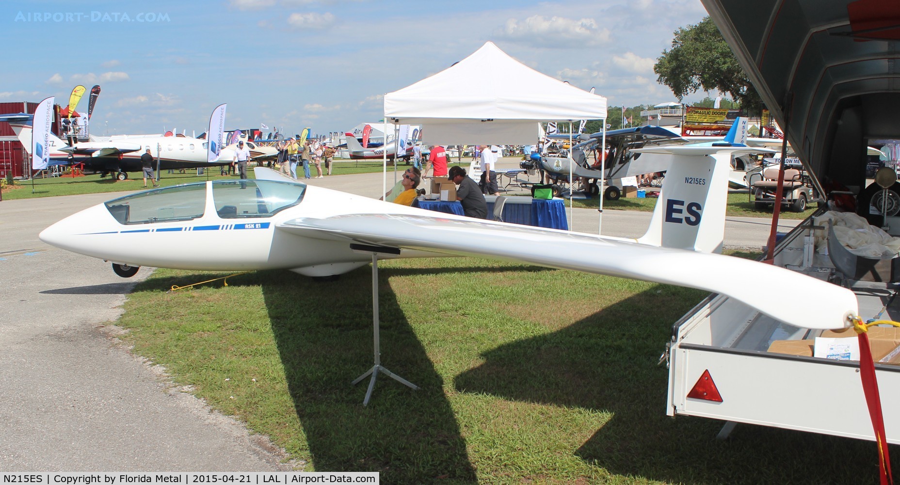 N215ES, Schleicher ASK-21 C/N 21829, glider