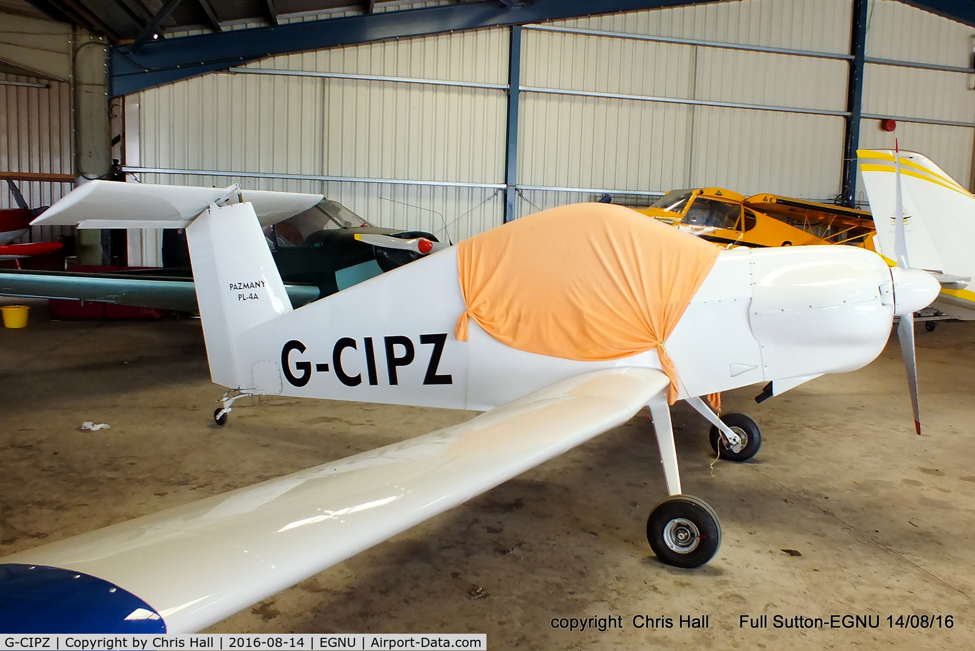 G-CIPZ, 2015 Pazmany PL-4 C/N PFA 017-10357, at the LAA Vale of York Strut fly-in, Full Sutton