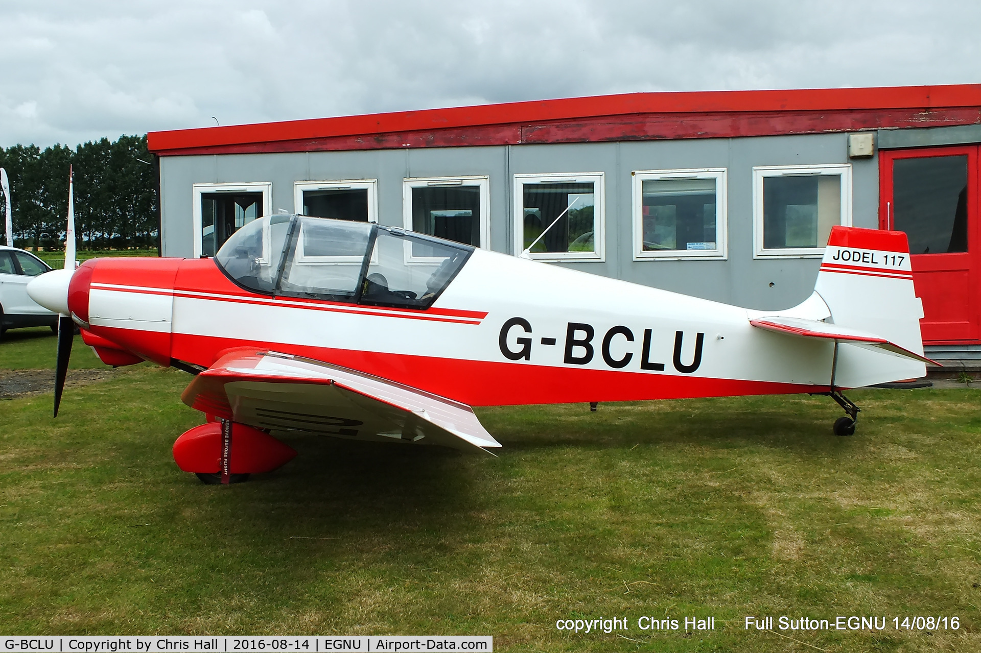 G-BCLU, 1957 SAN Jodel D-117 C/N 506, at the LAA Vale of York Strut fly-in, Full Sutton