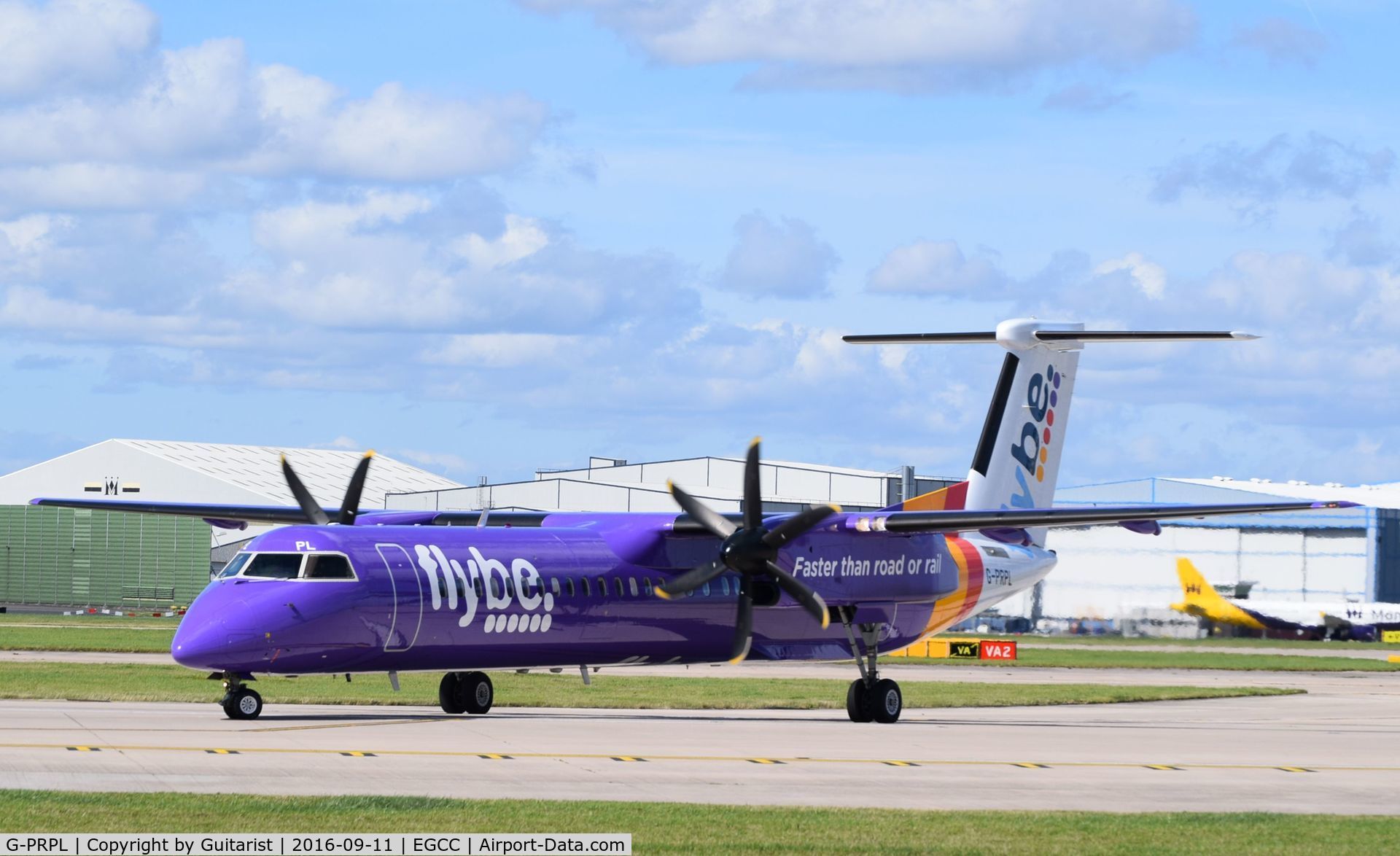 G-PRPL, 2011 Bombardier DHC-8-402 Dash 8 C/N 4380, At Manchester