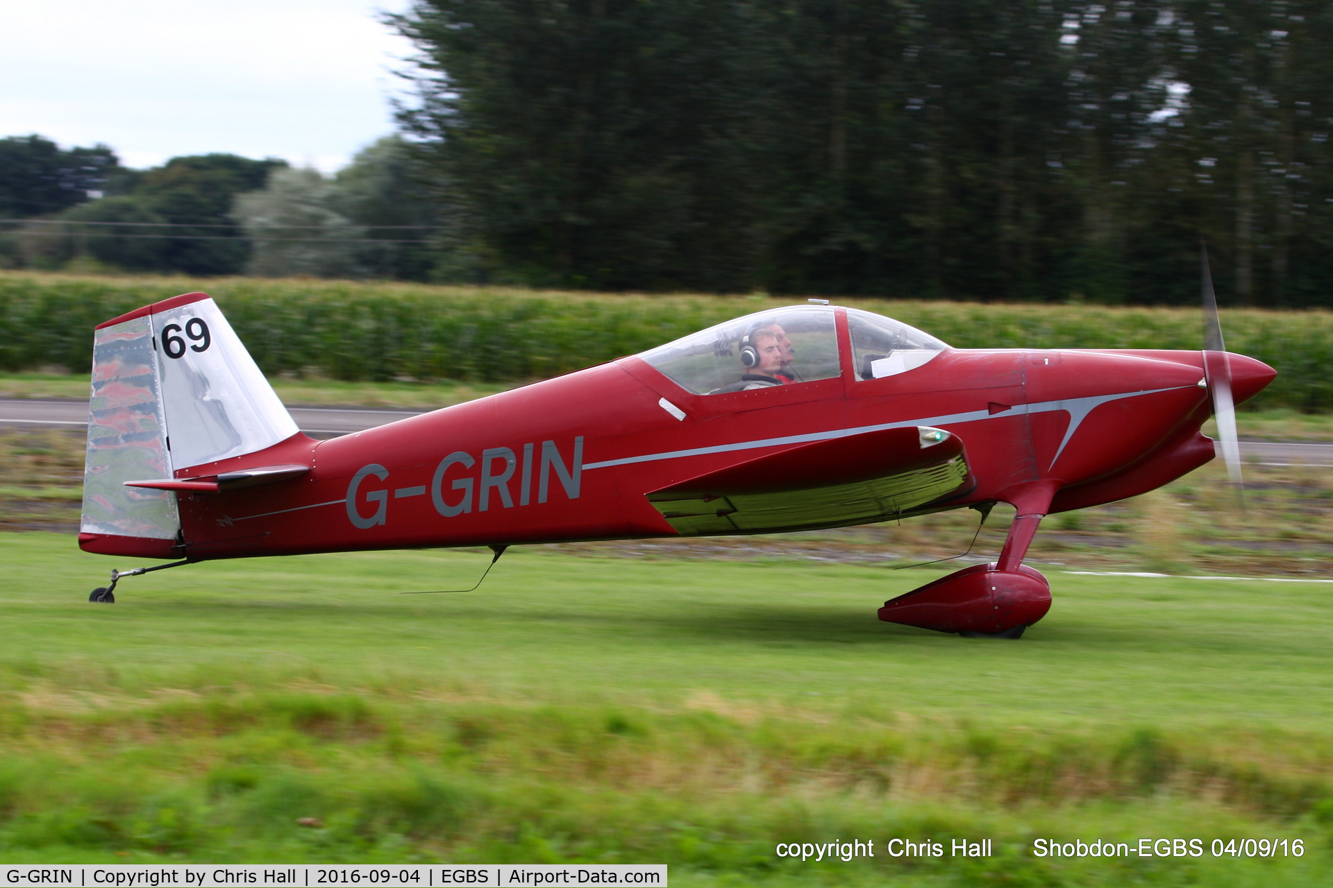 G-GRIN, 1999 Vans RV-6 C/N PFA 181-12409, Royal Aero Club RRRA air race at Shobdon