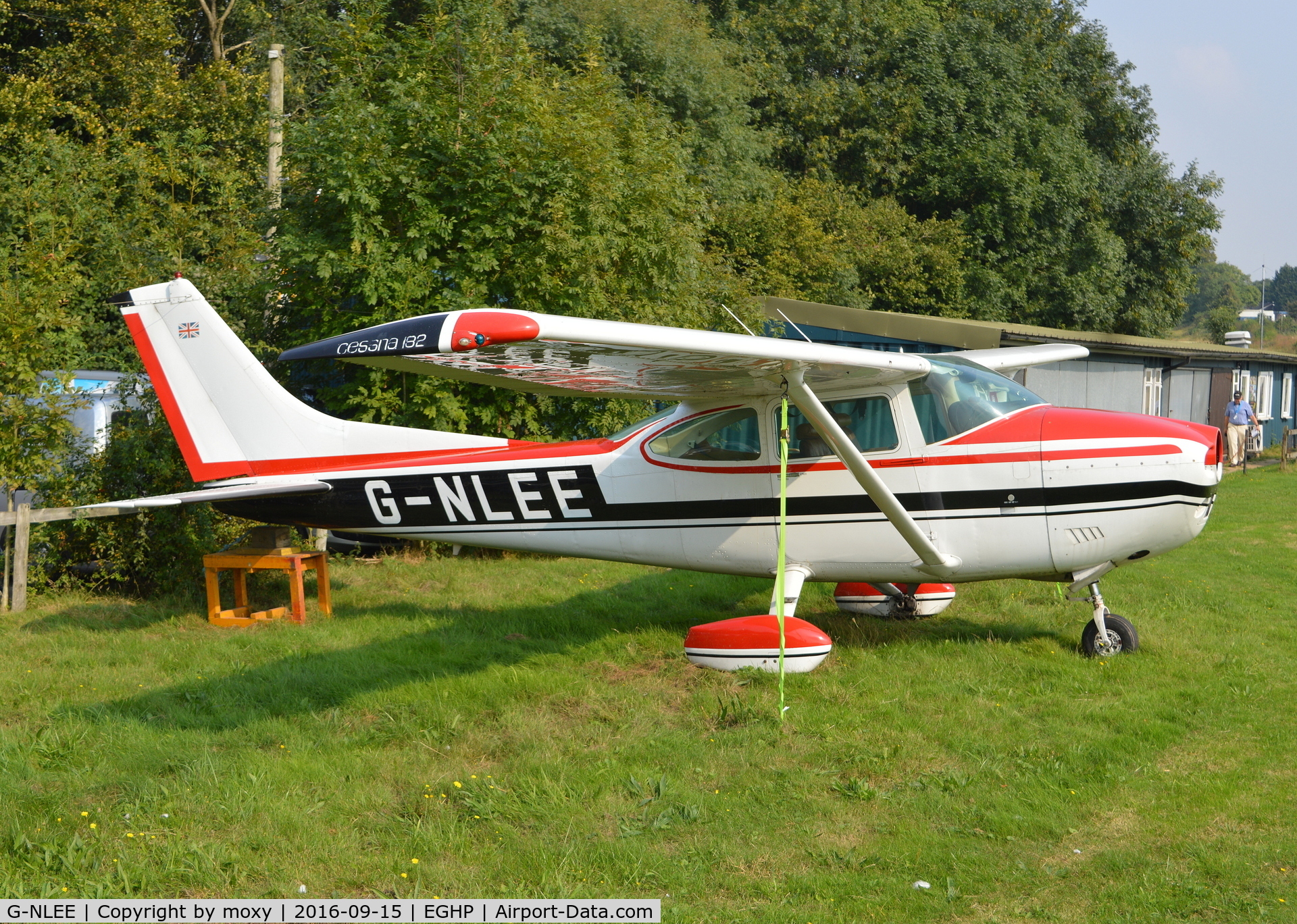 G-NLEE, 1977 Cessna 182Q Skylane C/N 182-65934, Cessna 182Q Skylane at Popham.