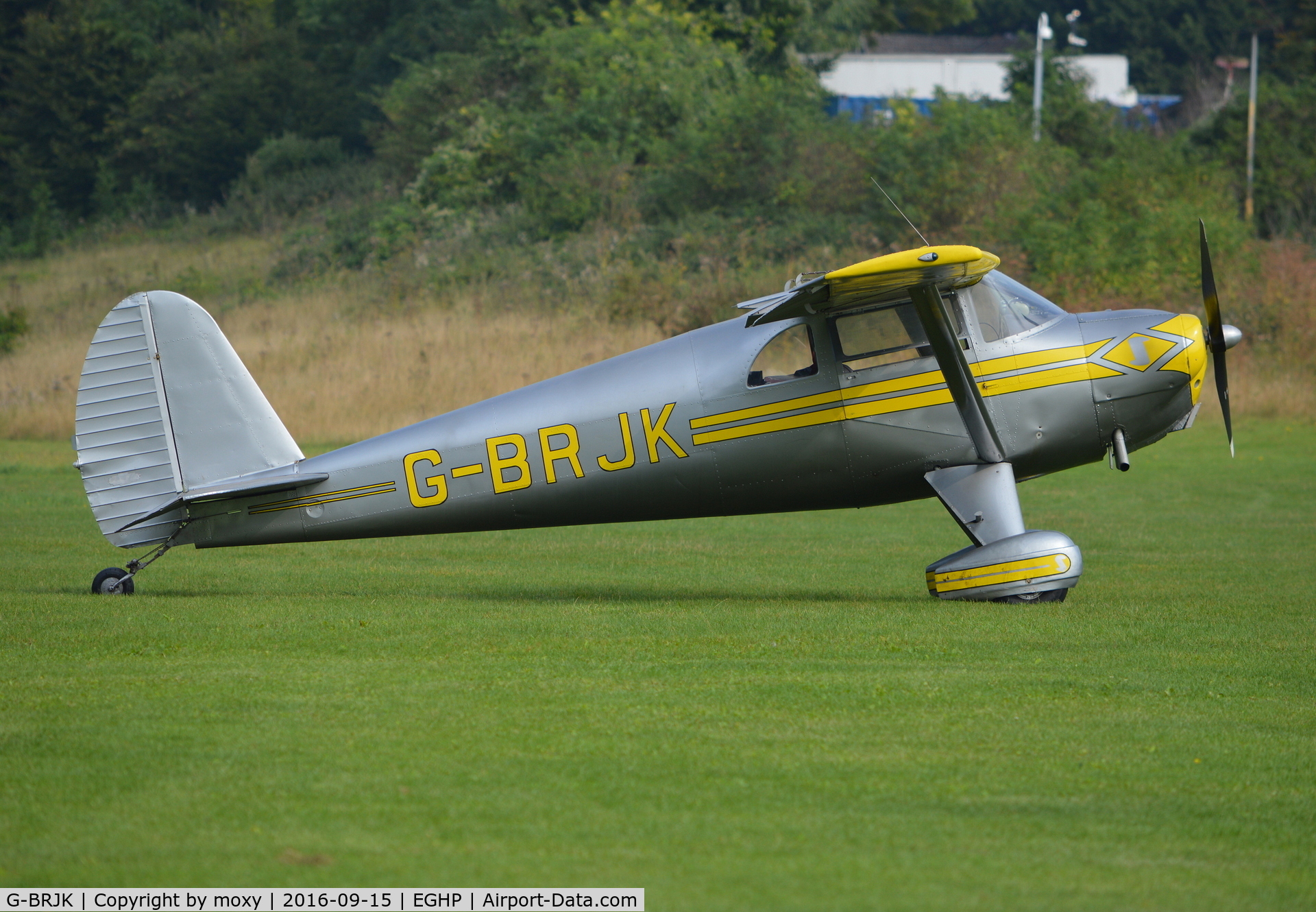 G-BRJK, 1946 Luscombe 8A Silvaire C/N 4205, Luscombe 8A Silvaire at Popham. Ex N1478K