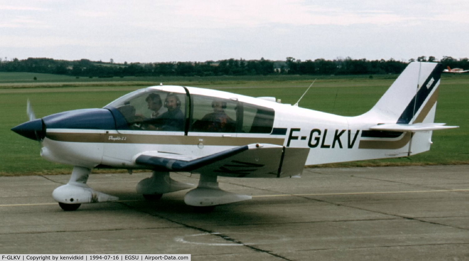 F-GLKV, Robin DR-400-120 C/N 2139, At the 1994 Flying Legends Air Show.