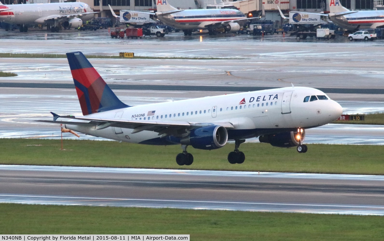 N340NB, 2002 Airbus A319-114 C/N 1714, Delta