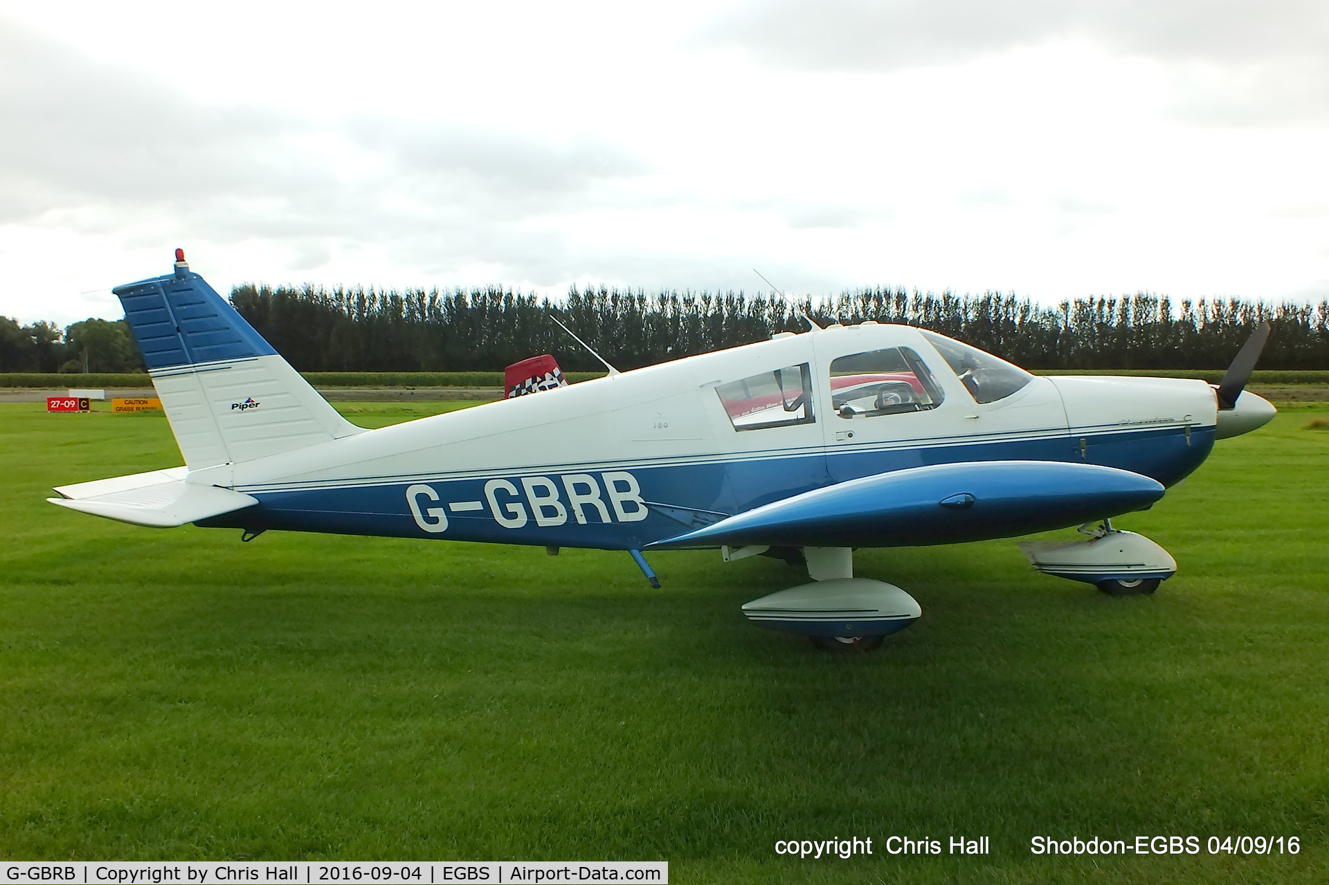 G-GBRB, 1965 Piper PA-28-180 Cherokee C/N 28-2583, at Shobdon