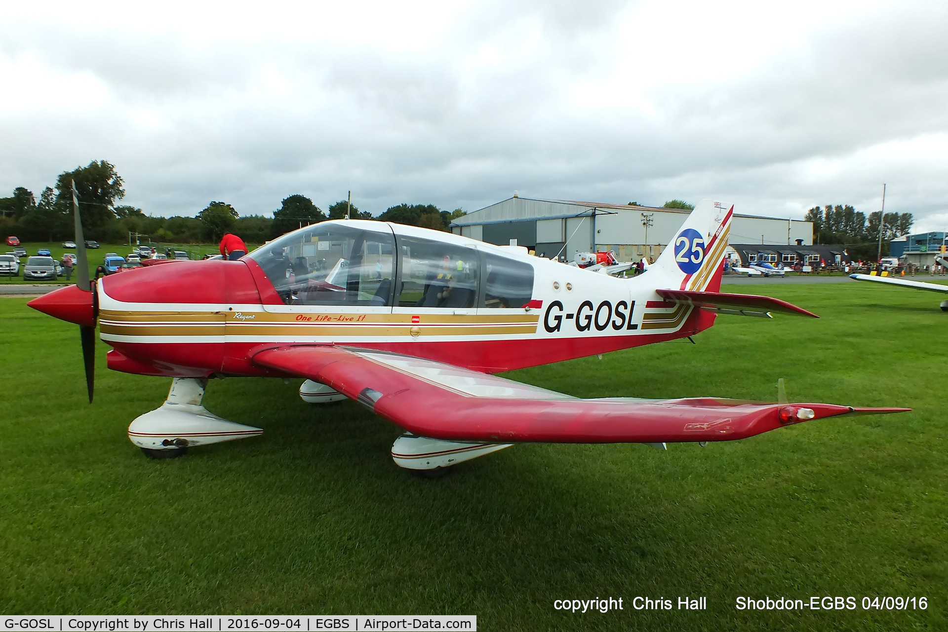 G-GOSL, 1990 Robin DR-400-180 Regent Regent C/N 1974, Royal Aero Club RRRA air race at Shobdon