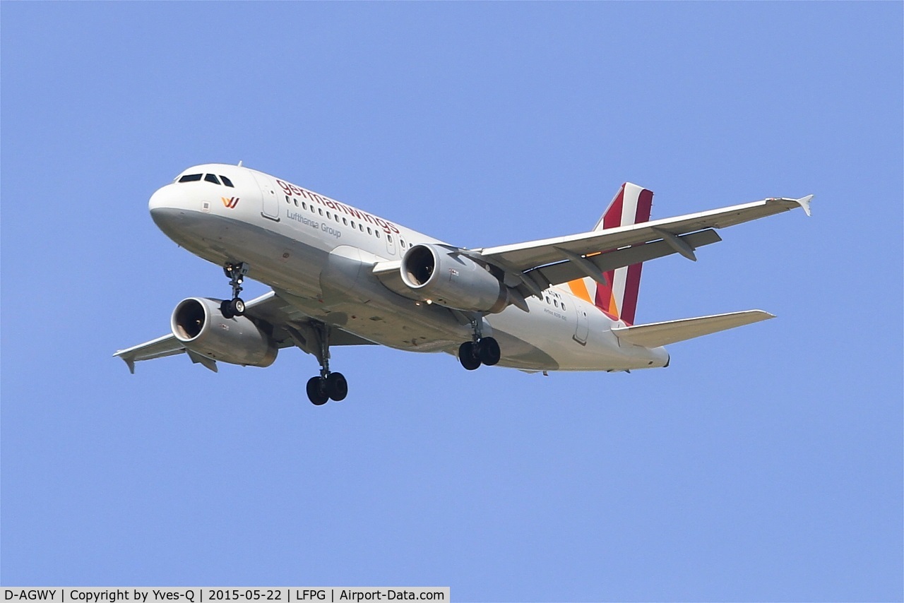 D-AGWY, 2013 Airbus A319-132 C/N 5941, Airbus A319-132, Short approach rwy 27R, Roissy Charles De Gaulle Airport (LFPG-CDG)