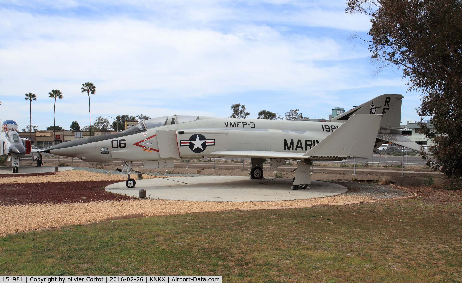 151981, McDonnell RF-4B Phantom C/N 1012, Miramar museum