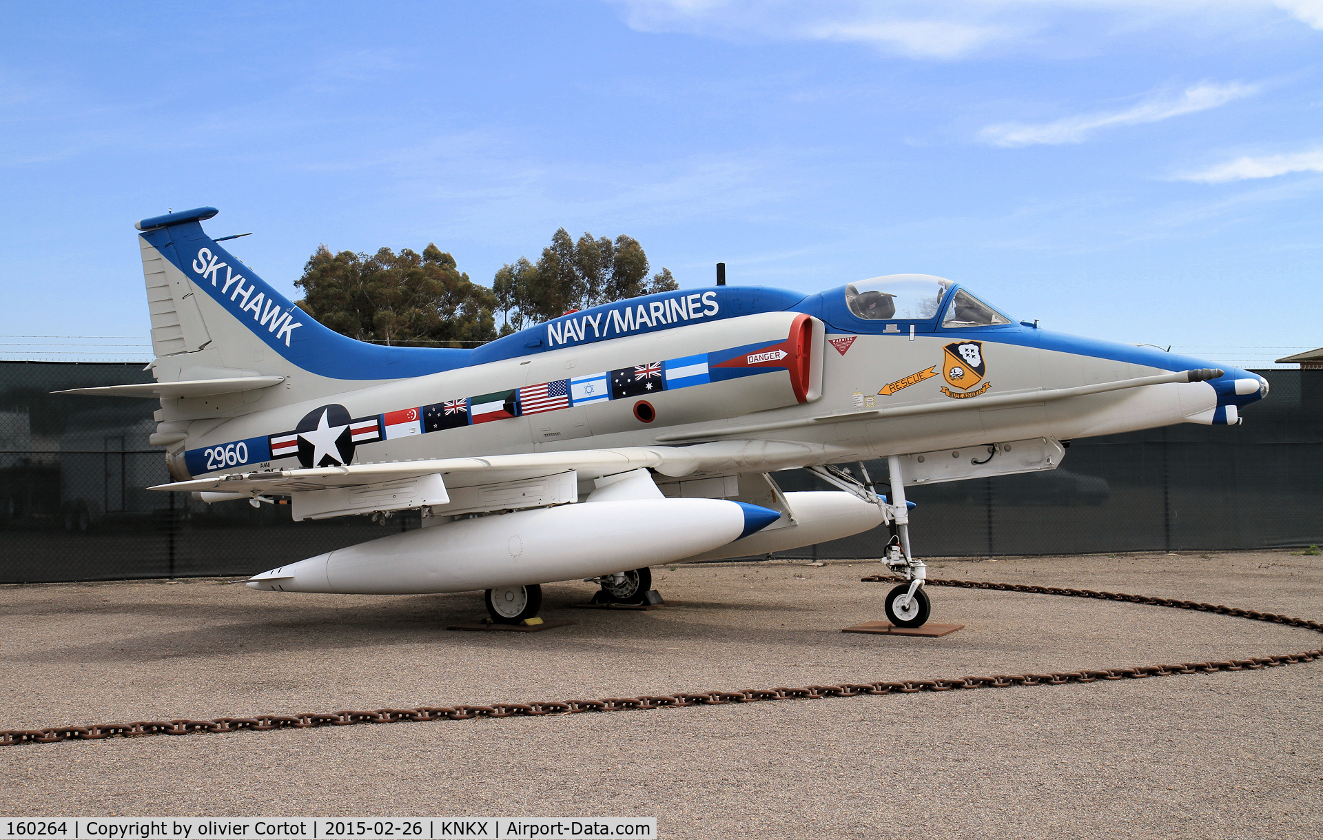 160264, Douglas A-4M Skyhawk C/N 14607, nice paint job !