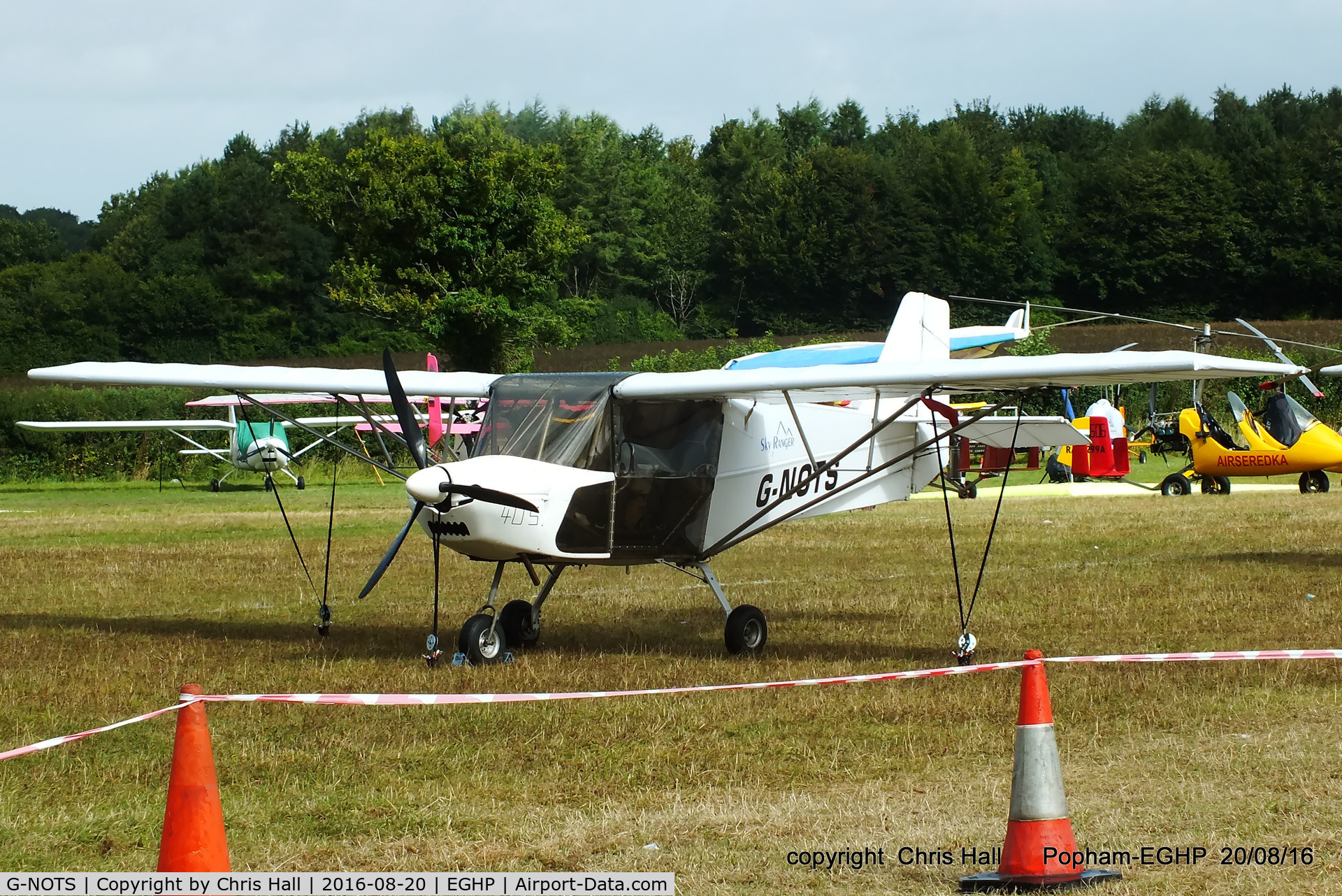 G-NOTS, 2005 Skyranger 912S(1) C/N BMAA/HB/352, at the World Microlight Championships, Popham