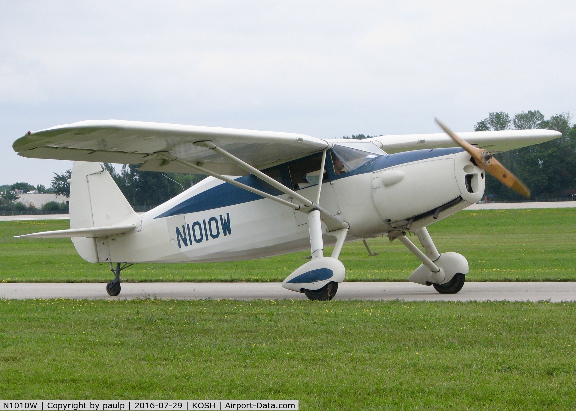 N1010W, 1946 Fairchild 24R-9 C/N R46-253, At AirVenture 2016.