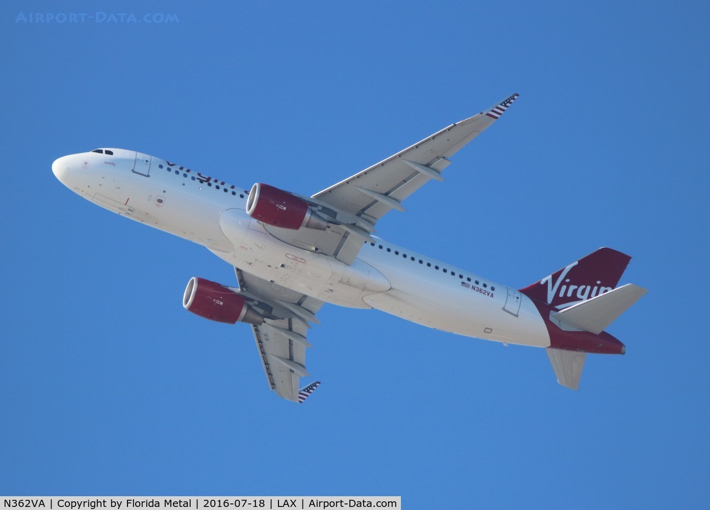 N362VA, 2016 Airbus A320-214 C/N 6965, Virgin America