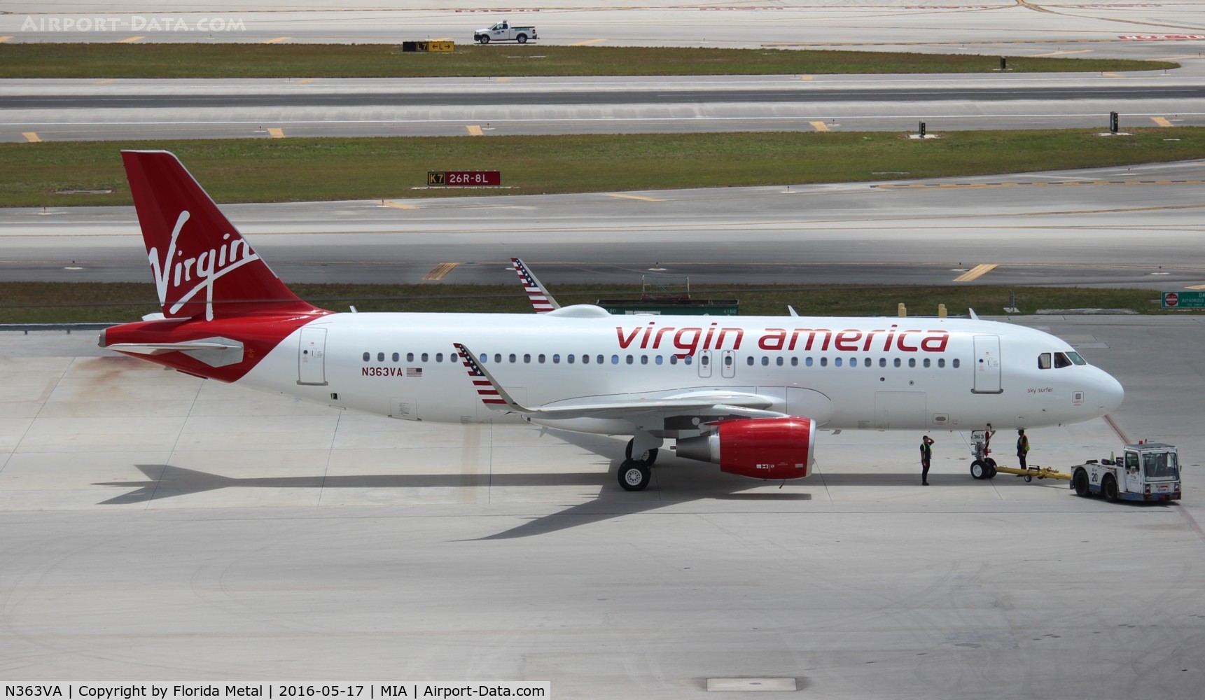 N363VA, 2016 Airbus A320-214 C/N 7063, Virgin America