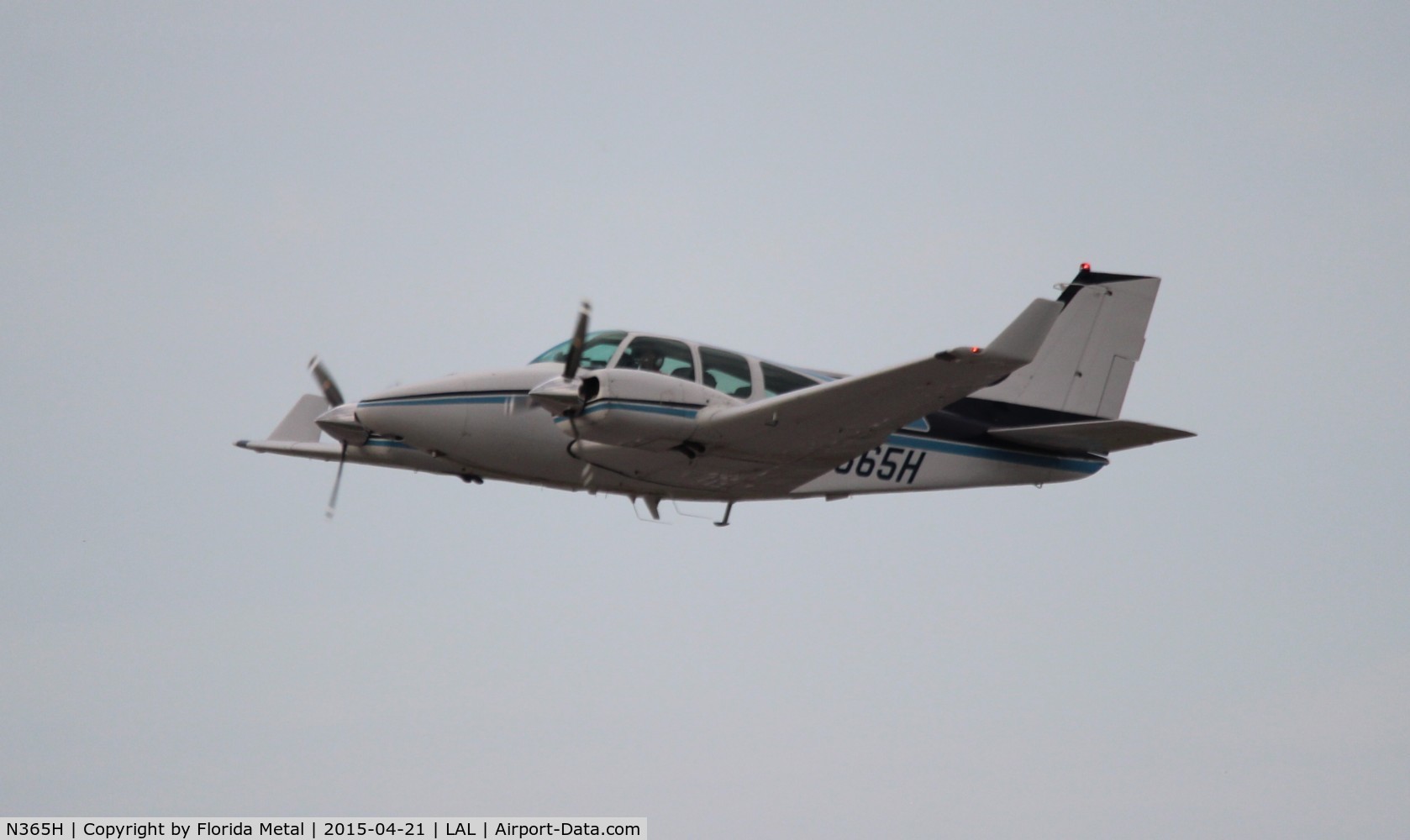 N365H, 1965 Beech 95-B55 (T42A) Baron C/N TC-843, Beech 55