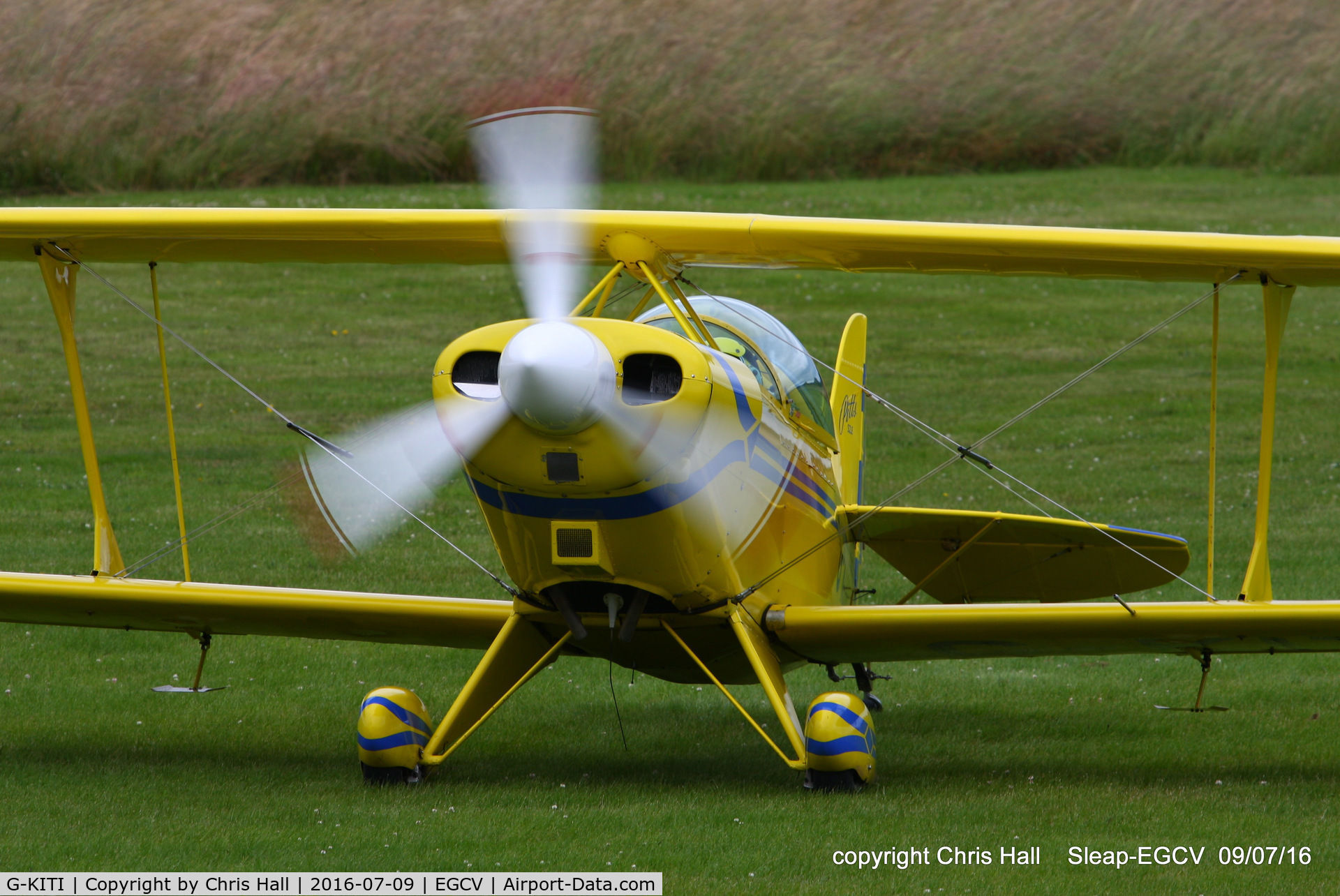 G-KITI, 1982 Pitts S-2E Special C/N 002, at Sleap