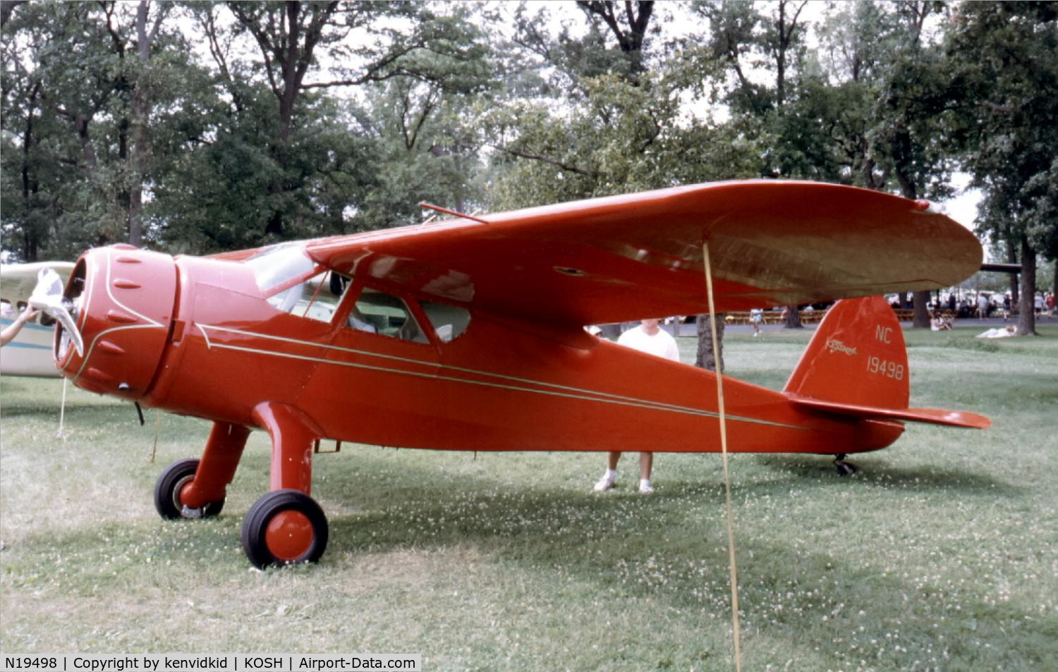 N19498, 1939 Cessna C-165 Airmaster C/N 467, At Air Adventure 1993 Oshkosh.
