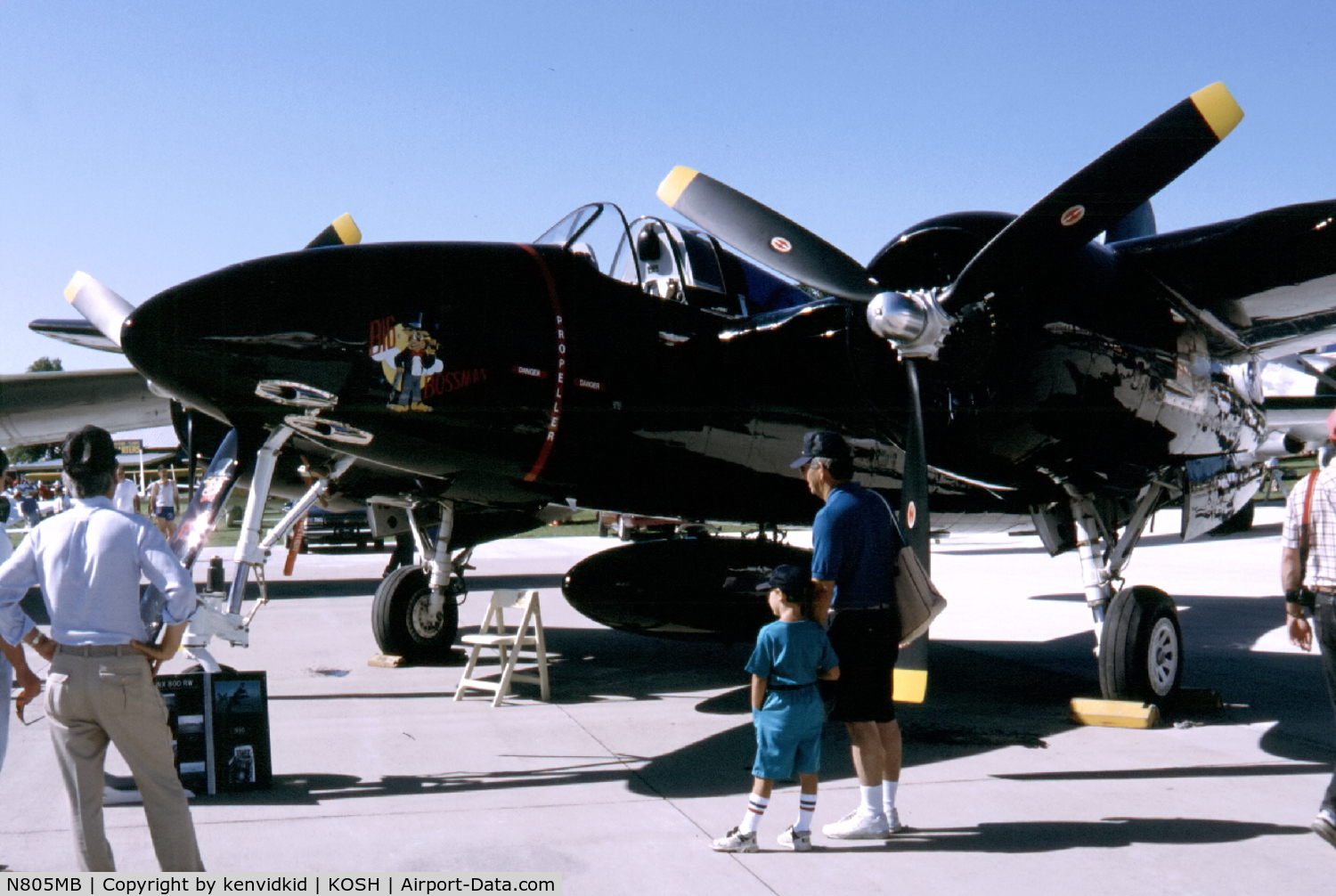 N805MB, 1945 Grumman F7F-3 Tigercat C/N C.245, At Air Adventure 1993 Oshkosh.