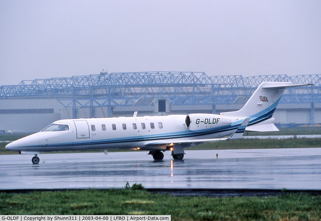 G-OLDF, 1999 Learjet 45 C/N 45-055, Taxiing to the General Aviation area