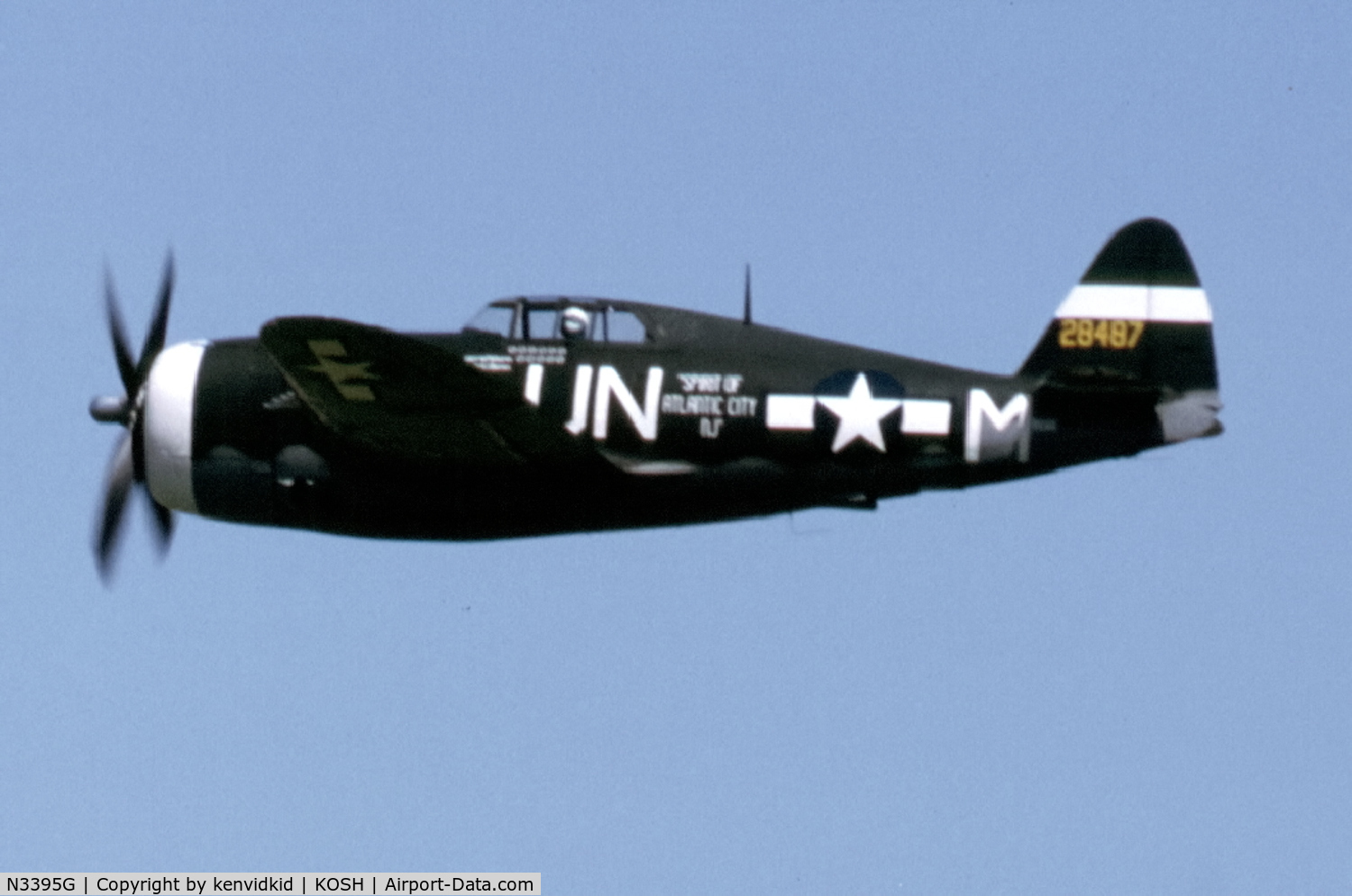 N3395G, 1942 Republic P-47G-15-CU Thunderbolt C/N 42-25254, At Air Adventure 1993 Oshkosh.