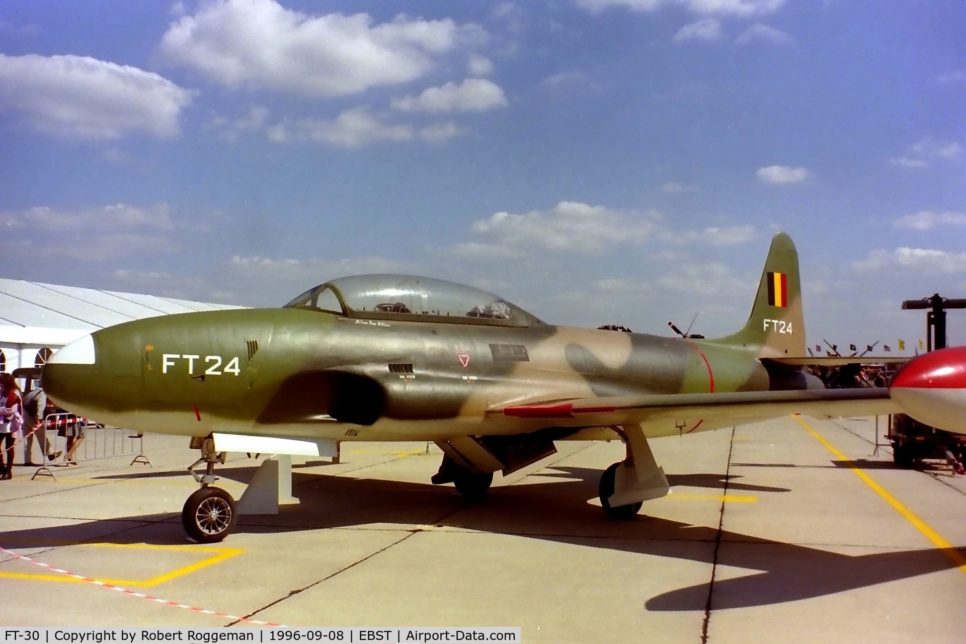 FT-30, 1953 Lockheed T-33A Shooting Star C/N 580-9093, Preserved.Museum Beauvechain AFB.