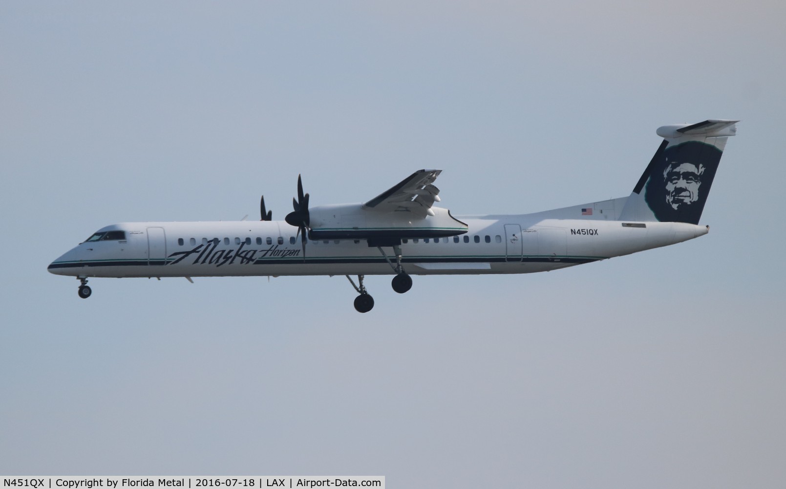 N451QX, 2013 Bombardier DHC-8-402 Dash 8 C/N 4457, Alaska