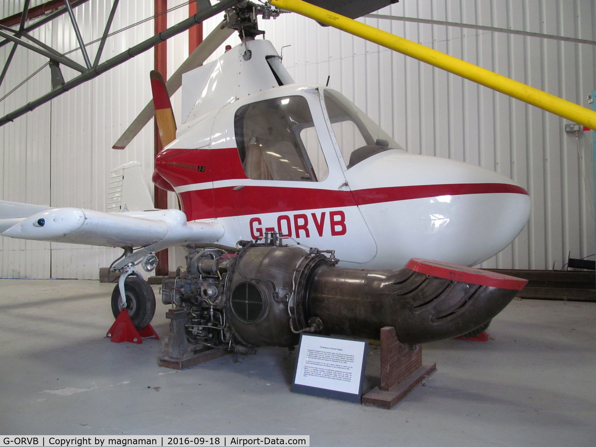 G-ORVB, 1971 McCulloch J-2 C/N 039, at WSM museum