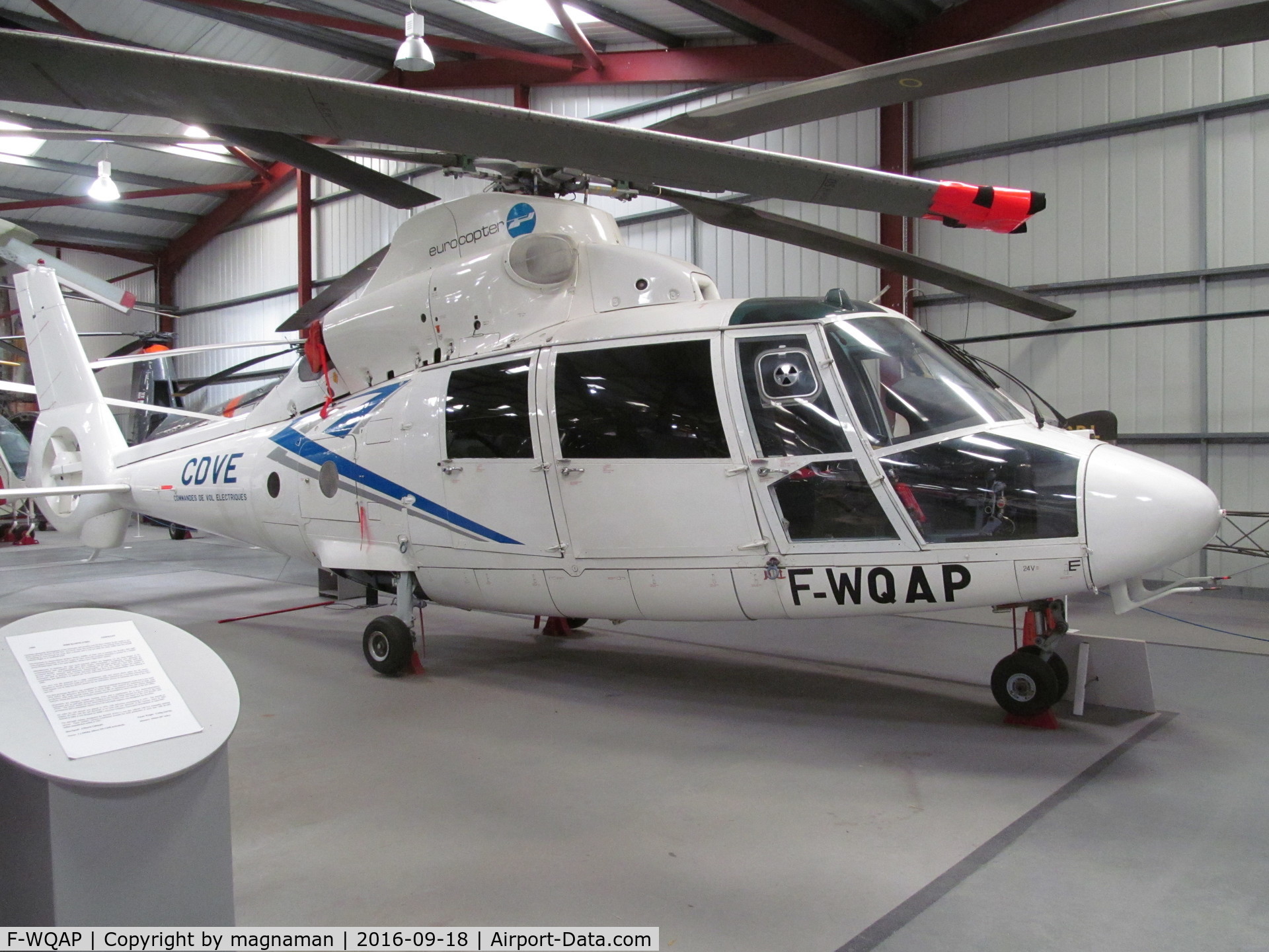 F-WQAP, Eurocopter SA365N Dauphin C/N 6001, smart for museum