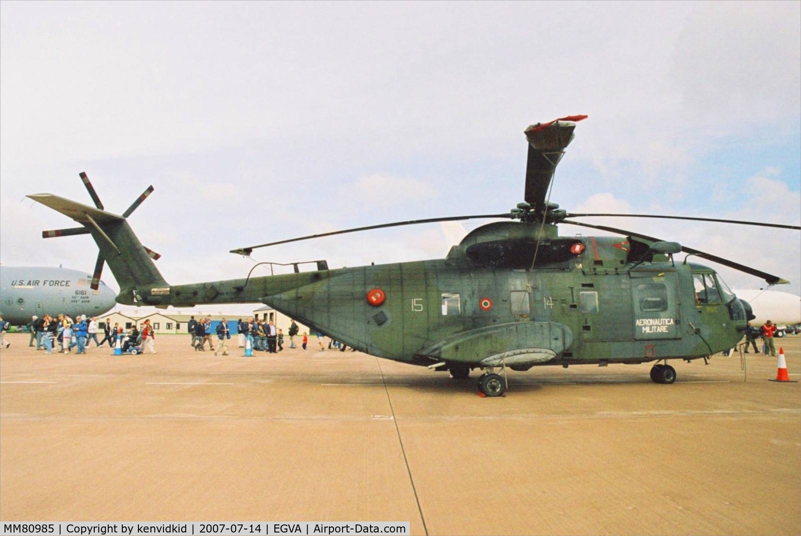 MM80985, Agusta HH-3F Pelican C/N 6212, On static display at 2007 RIAT.