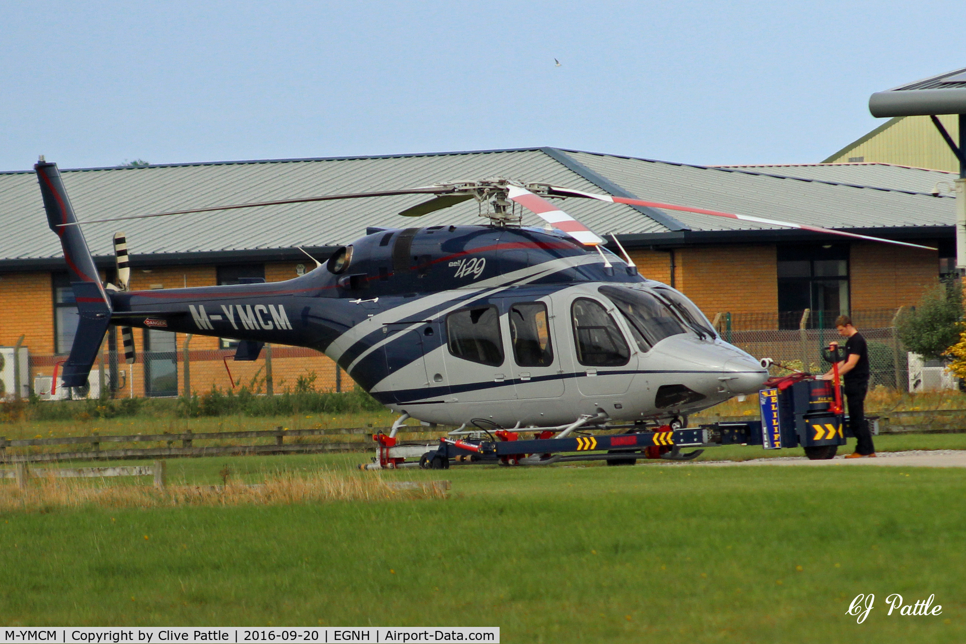 M-YMCM, 2012 Bell 429 GlobalRanger C/N 57107, At the J-Max aviation facility at Blackpool EGNH
