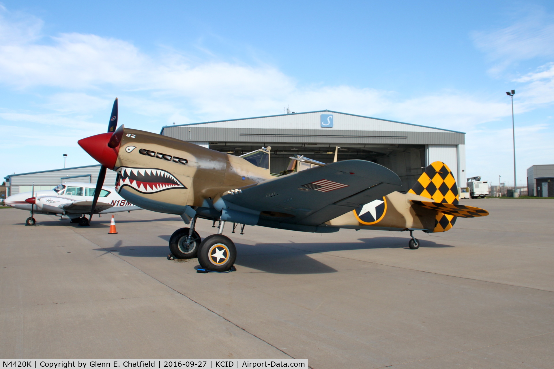 N4420K, Curtiss P-40E Warhawk C/N AK75315134, At Landmark