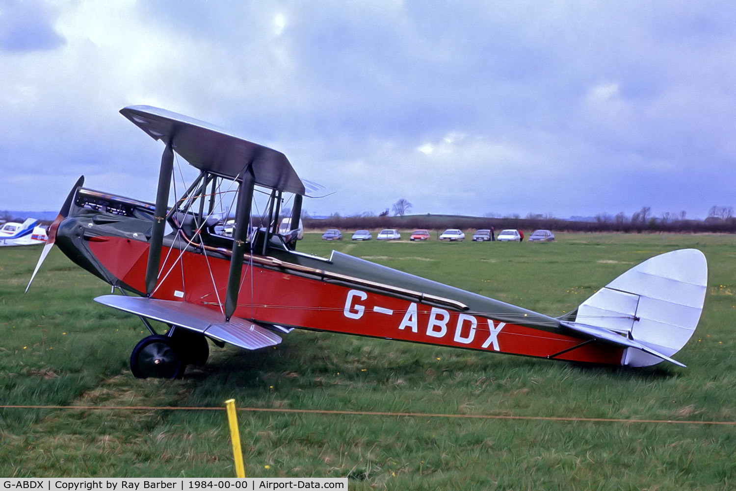 G-ABDX, 1931 De Havilland DH.60G Gipsy Moth C/N 1294, De Havilland DH-60G Gipsy Moth [1294] (Place & date unknown) @ 1984. From a slide.