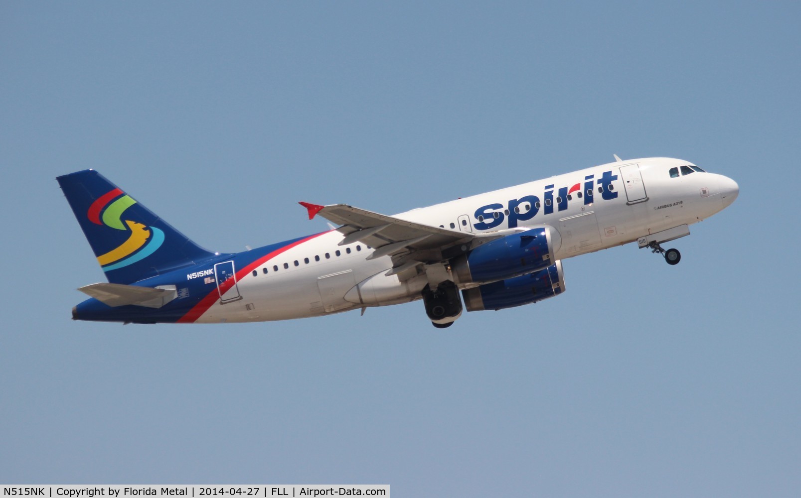 N515NK, 2006 Airbus A319-132 C/N 2698, Spirit A319