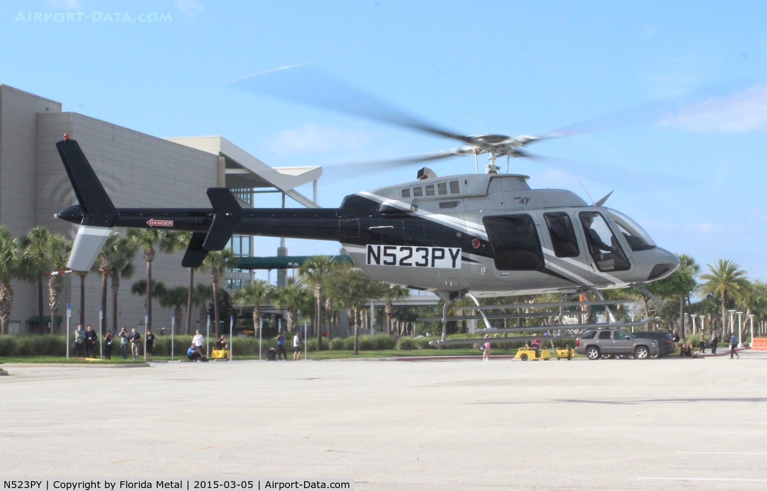 N523PY, 2014 Bell 407 C/N 54155, Bell 407 at Heliexpo Orlando