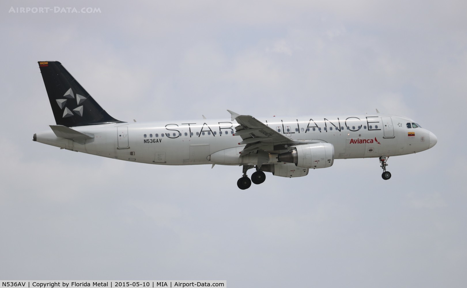 N536AV, 2012 Airbus A320-214 C/N 5360, Avianca Star Alliance