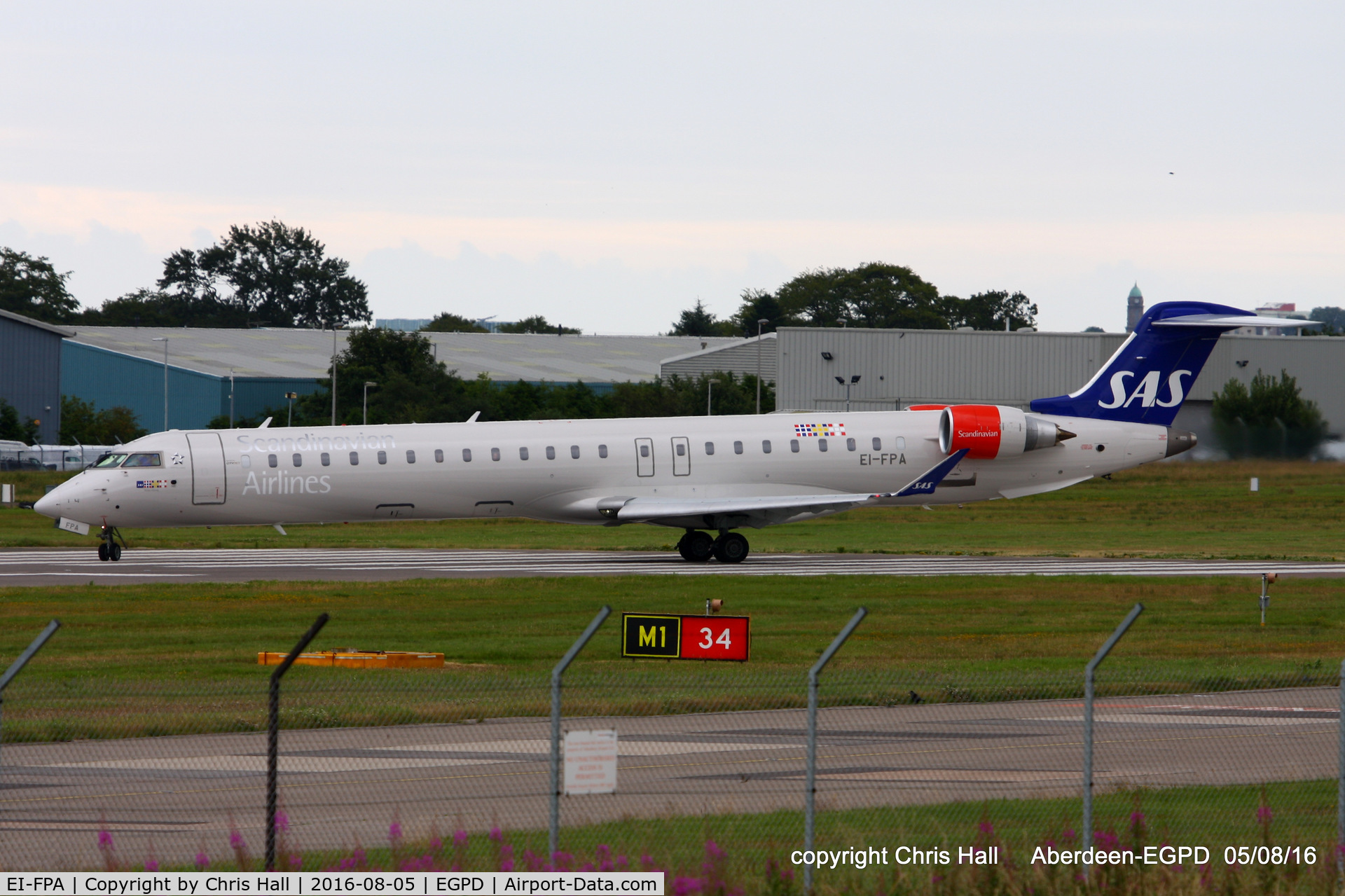 EI-FPA, 2016 Bombardier CRJ-900LR (CL-600-2D24) C/N 15398, SAS Scandinavian Airlines