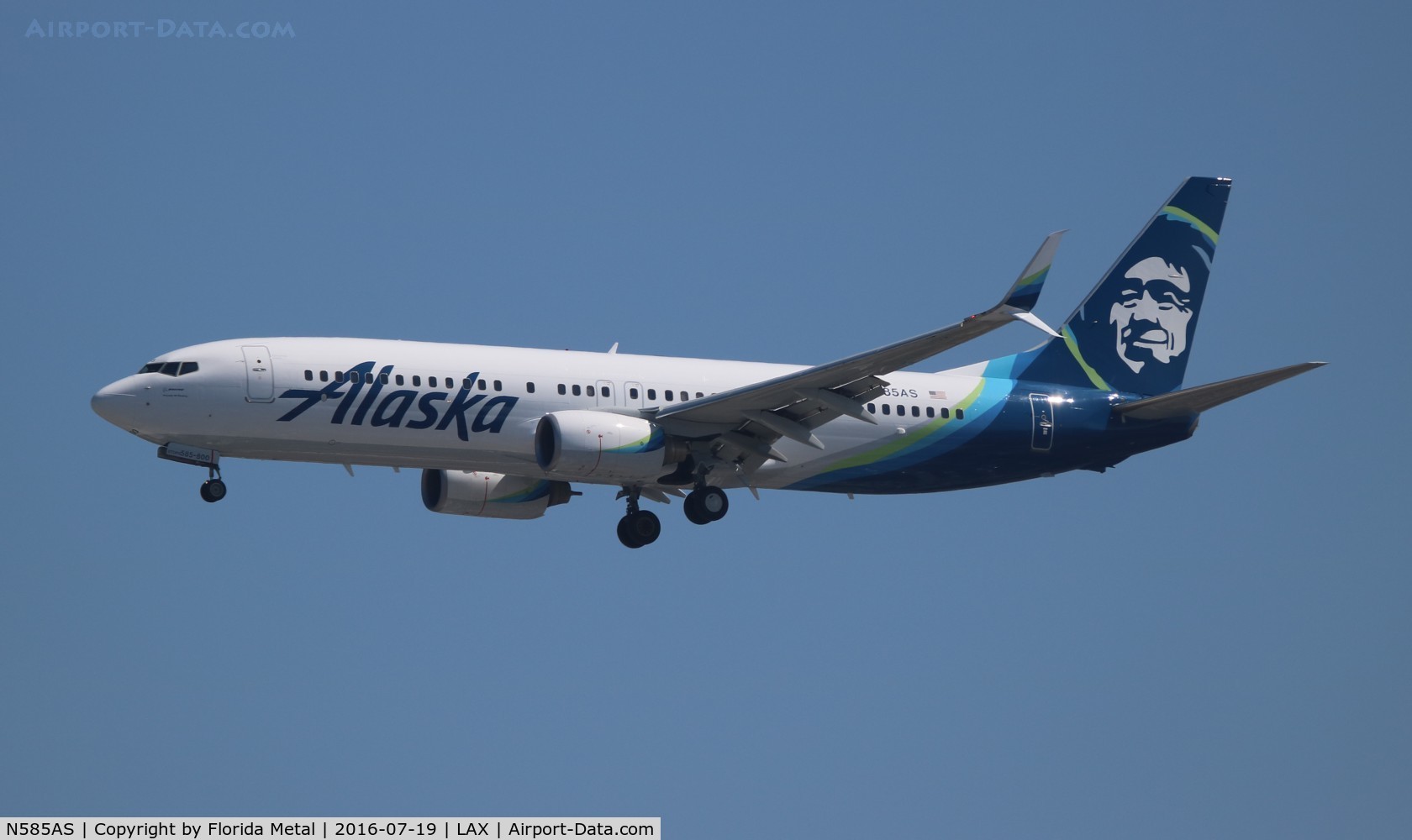 N585AS, 2007 Boeing 737-890 C/N 35683, Alaska