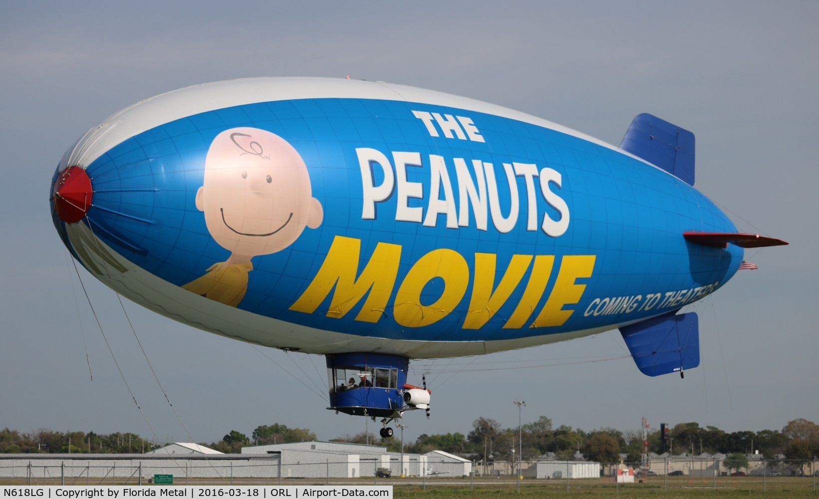 N618LG, 2000 American Blimp Corp A-60+ C/N 018, The Peanuts Movie