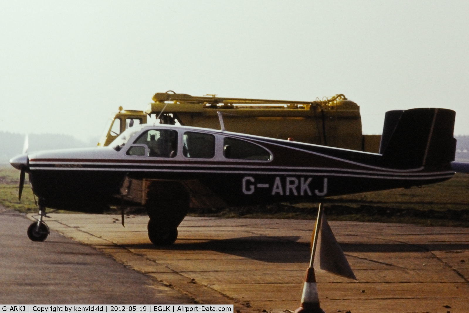 G-ARKJ, 1961 Beech N35 Bonanza C/N D-6736, At Blackbushe.