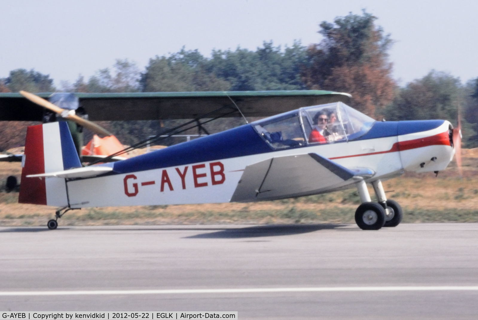G-AYEB, 1958 Jodel D-112 C/N 586, At Blackbushe.
