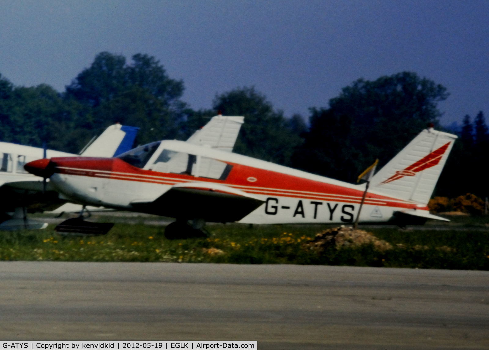 G-ATYS, 1966 Piper PA-28-180 Cherokee C/N 28-3296, At Blackbushe.
