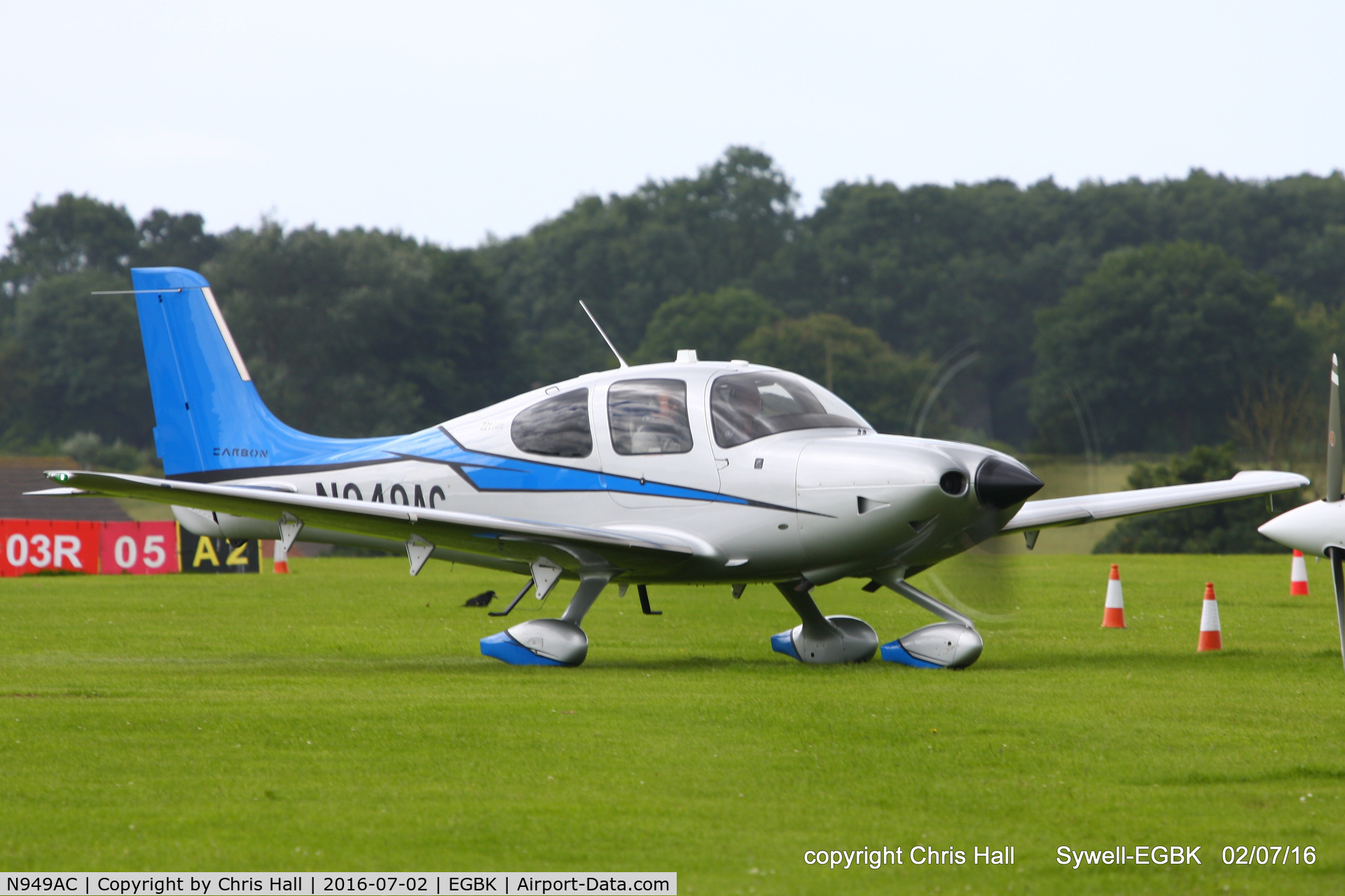 N949AC, 2014 Cirrus SR22T C/N 0833, at Aeroexpo 2016
